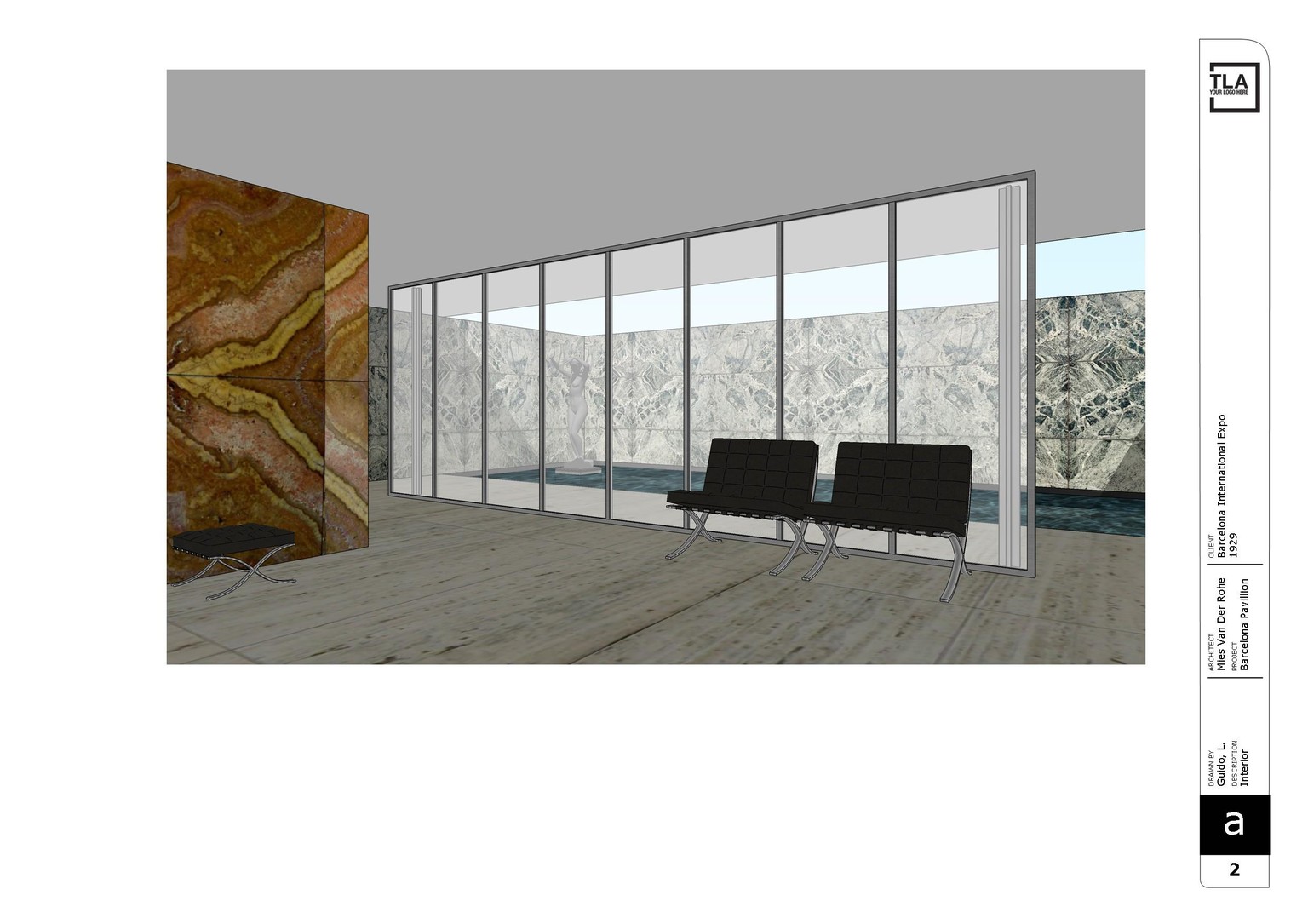 Barcelona Pavillion - Presentation - image 2 - student project