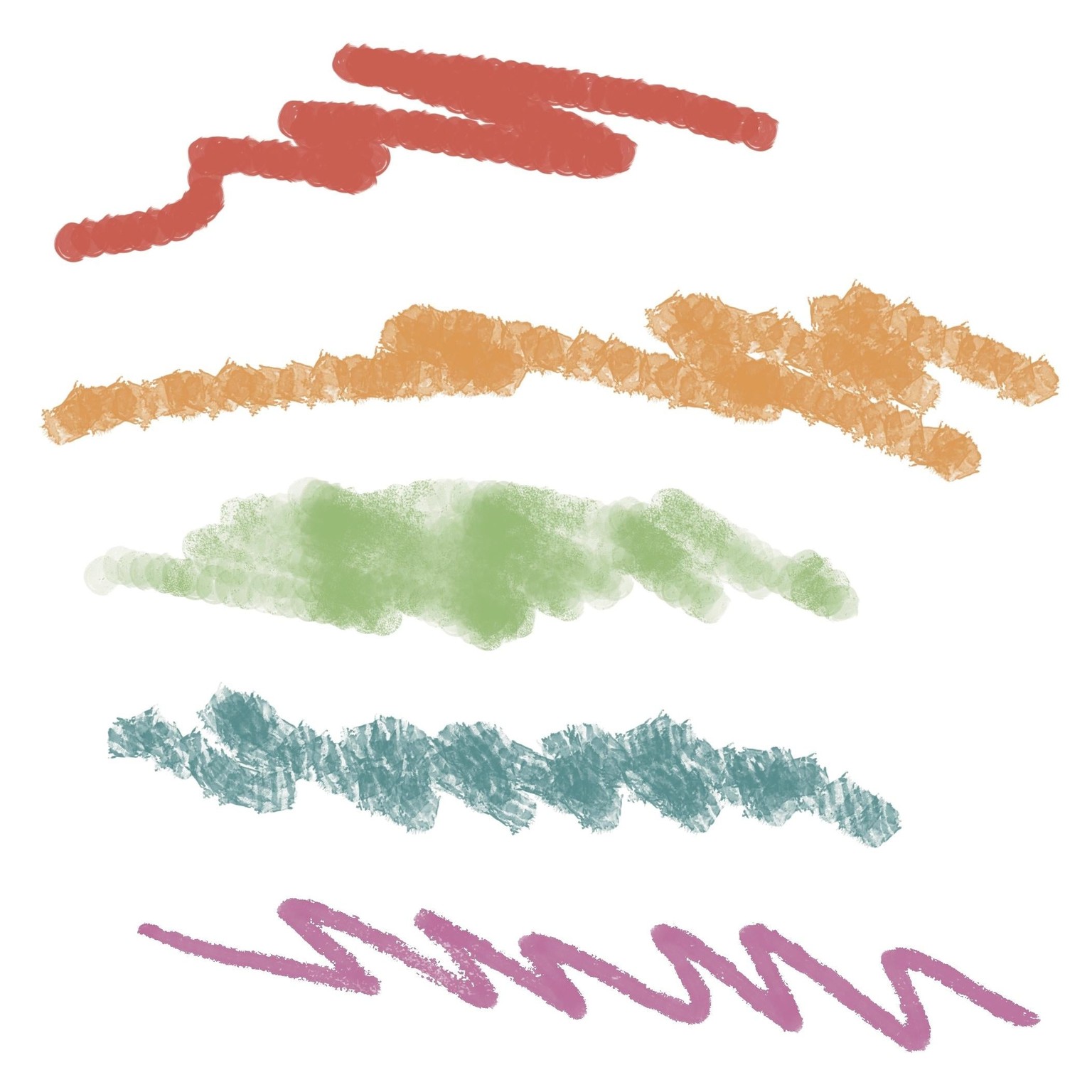 Handmade texture brushes - image 1 - student project