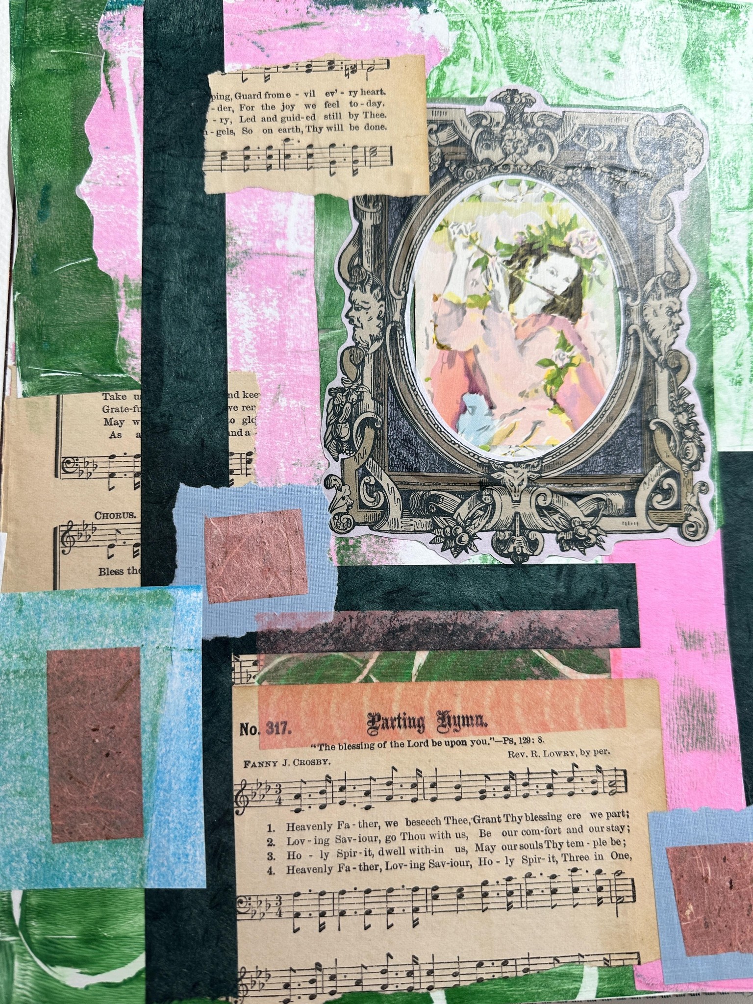 Gelli Plate Collage - image 1 - student project