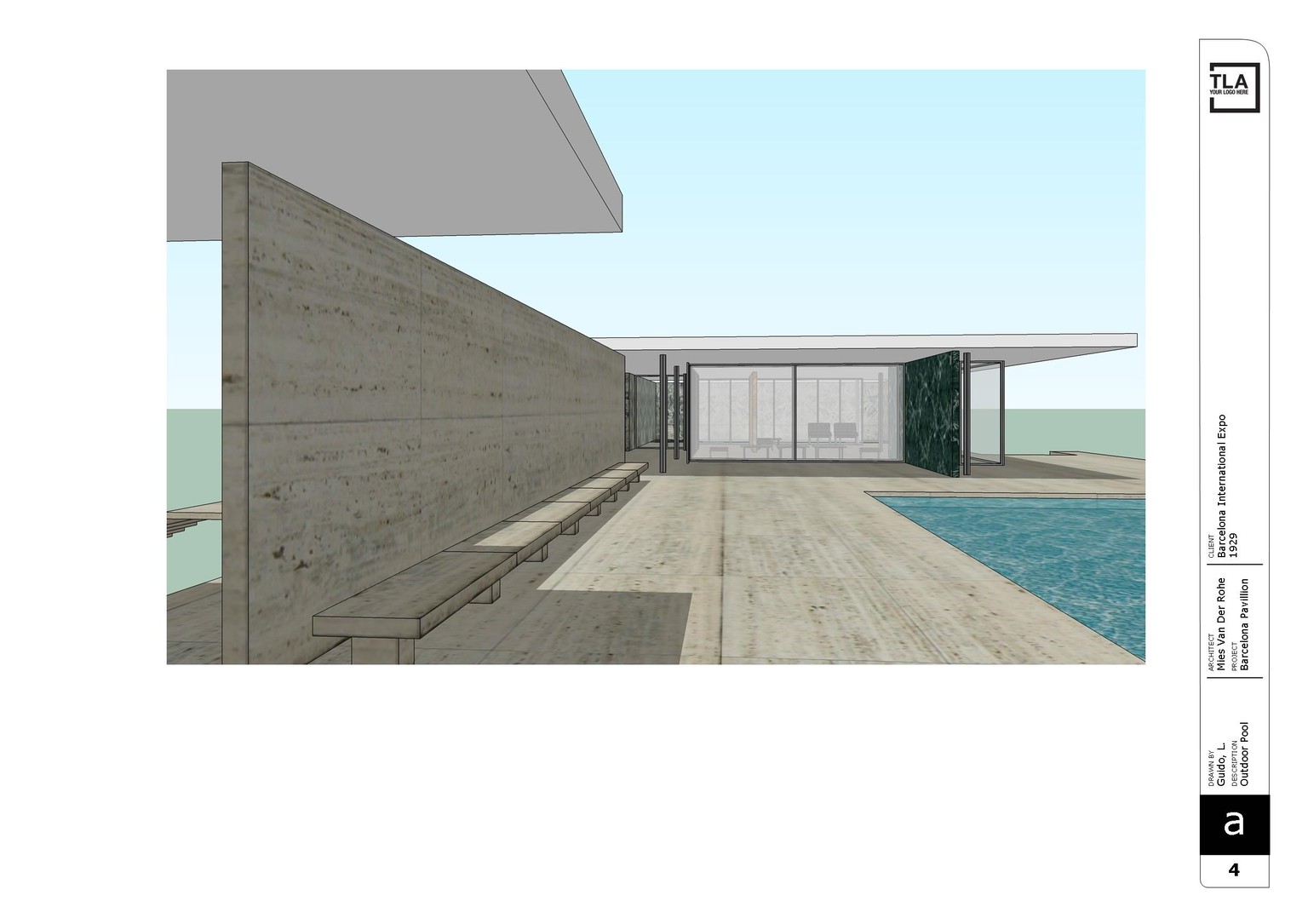Barcelona Pavillion - Presentation - image 4 - student project