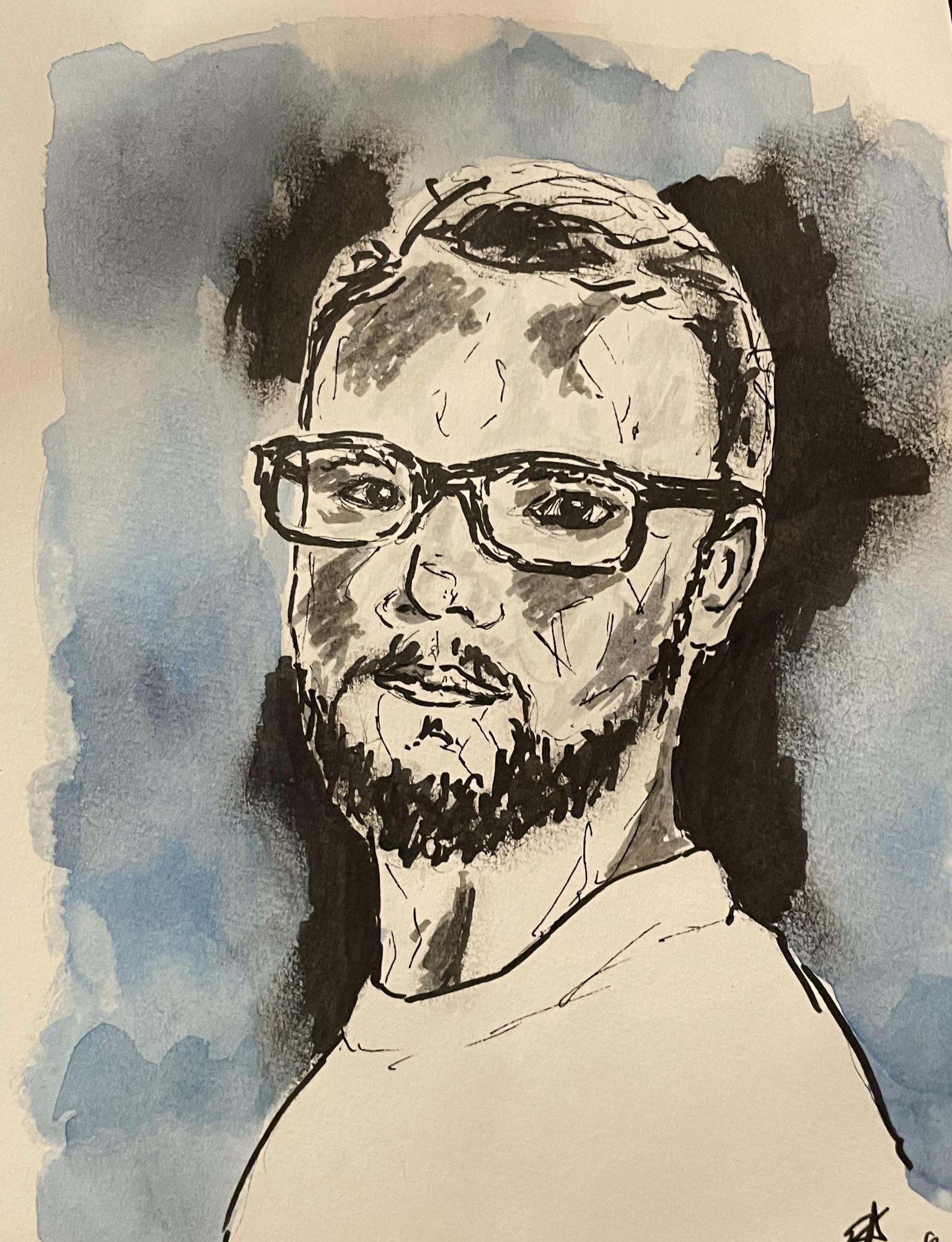 Sketching a portrait in 4 steps - image 1 - student project