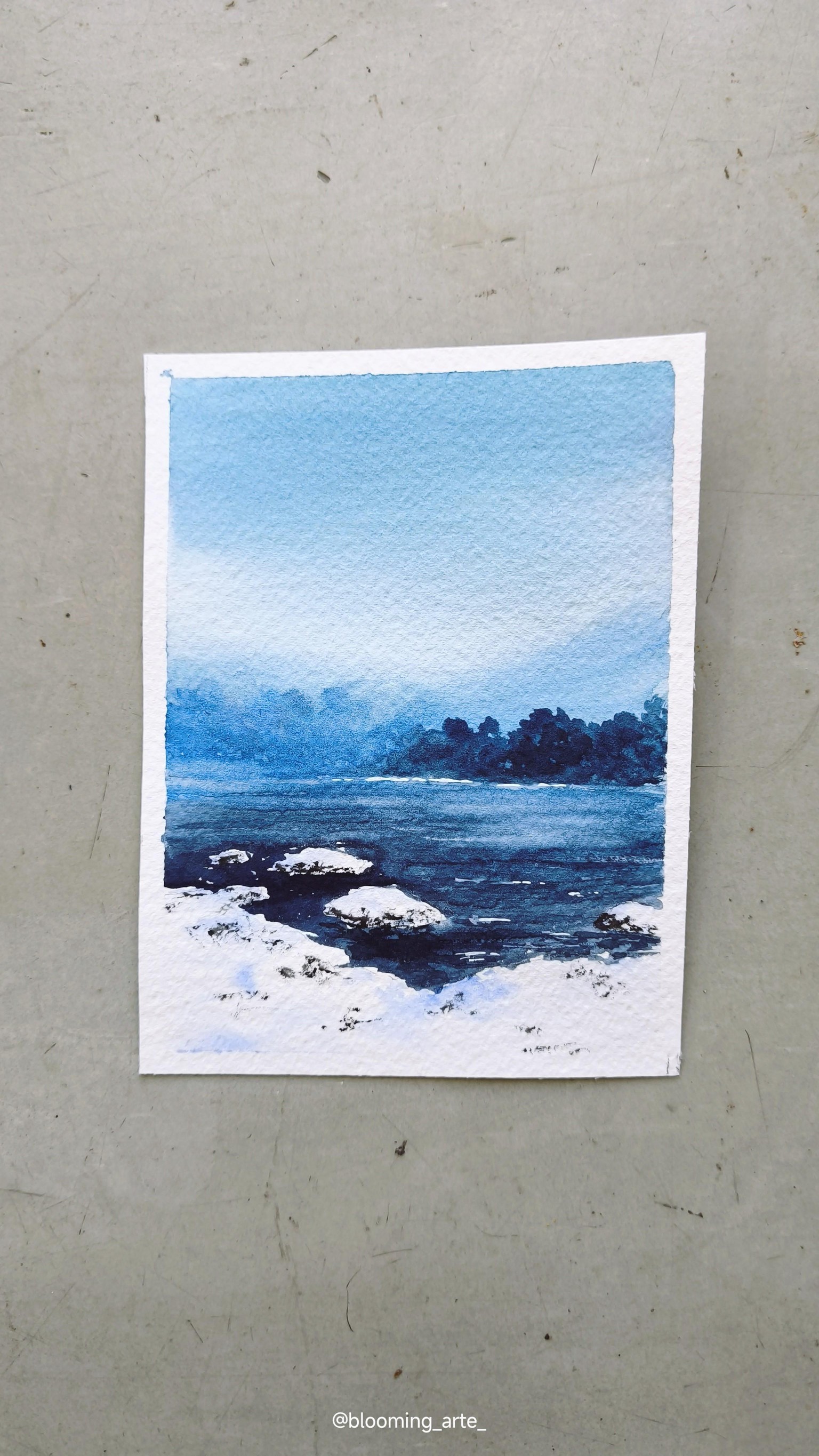 Soft & Dreamy Winter Landscapes – A 10 Day Watercolor Journey - image 8 - student project