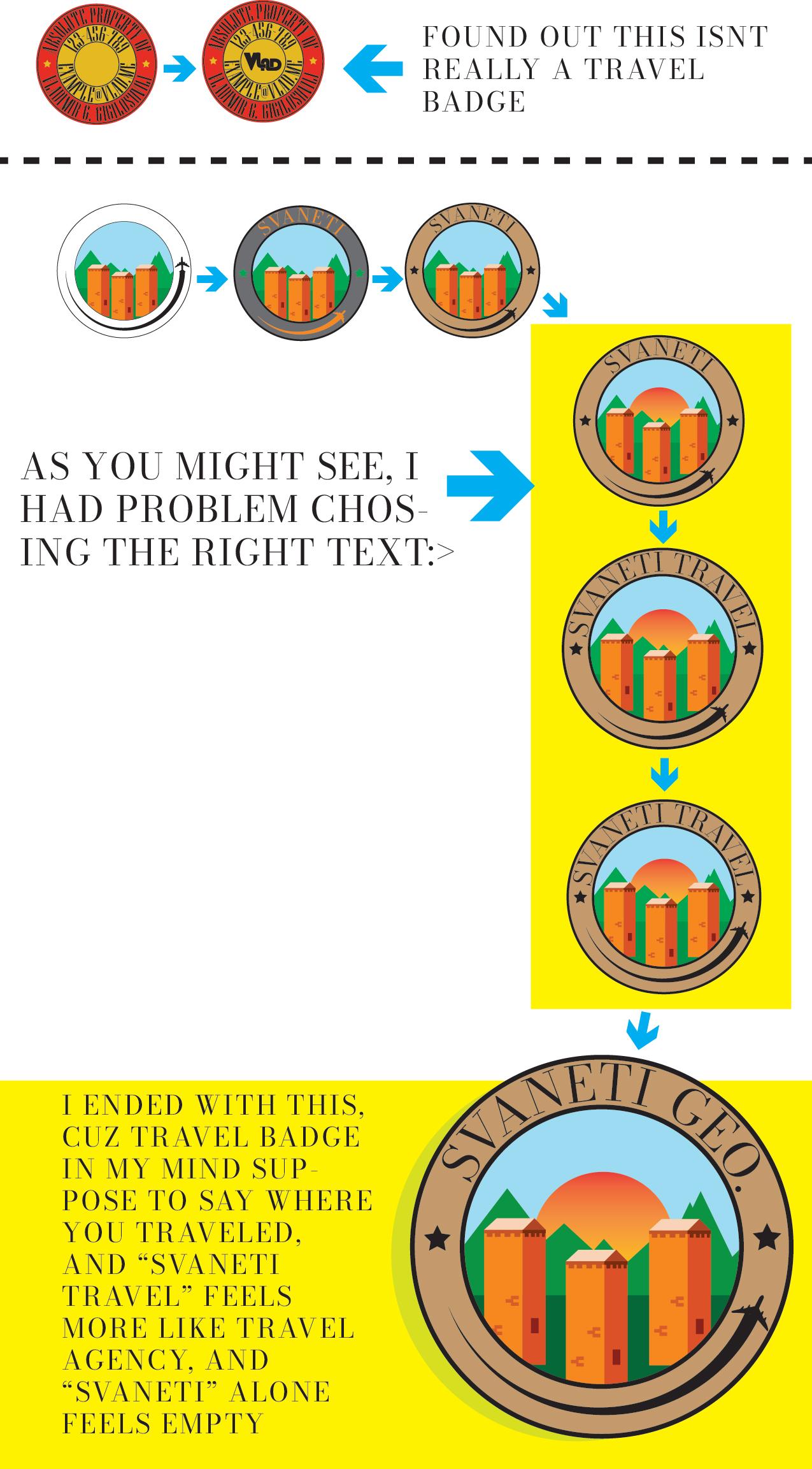 SVANETI TRAVEL BADGE - image 1 - student project