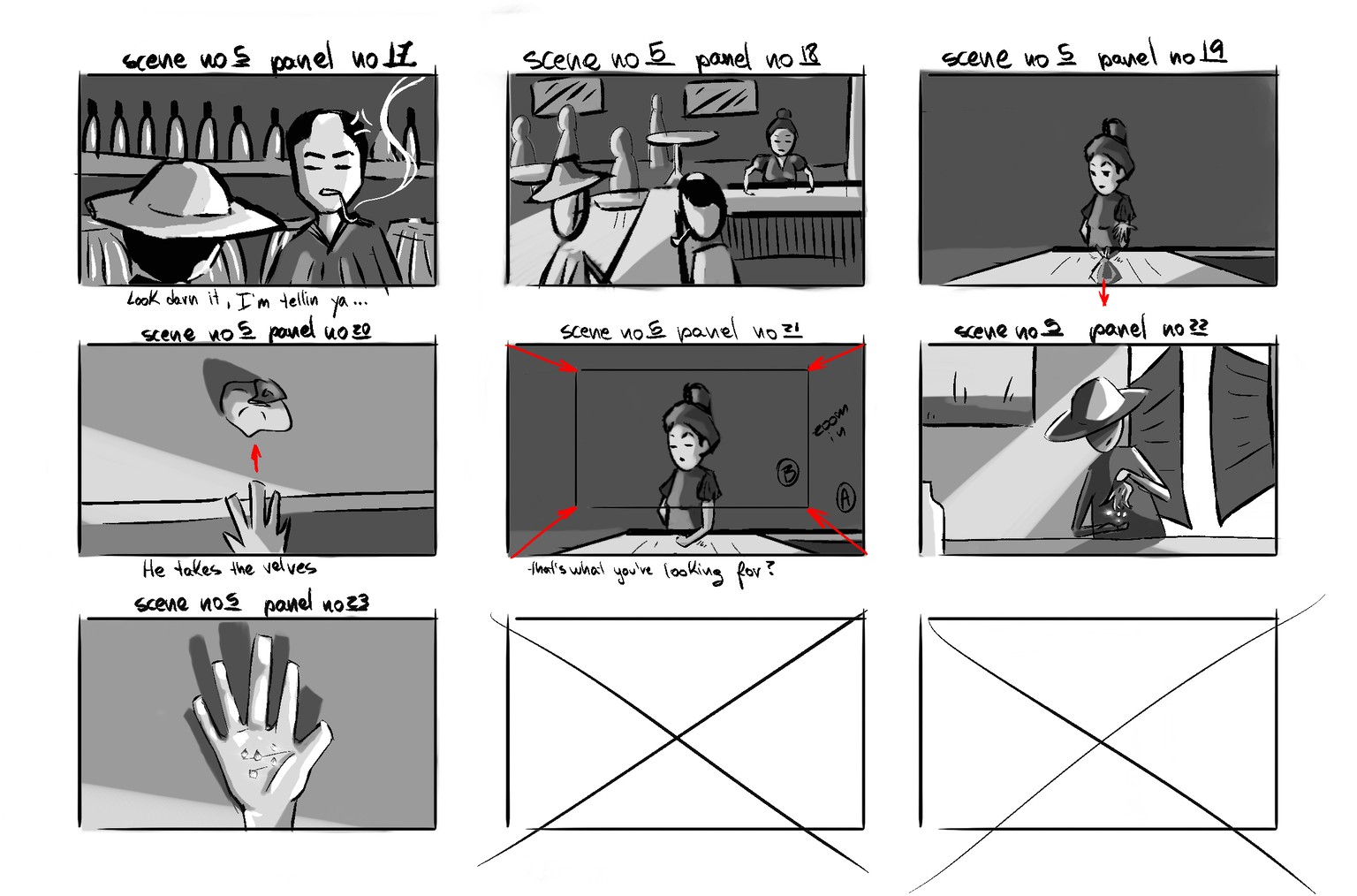 Storyboard pages - image 2 - student project