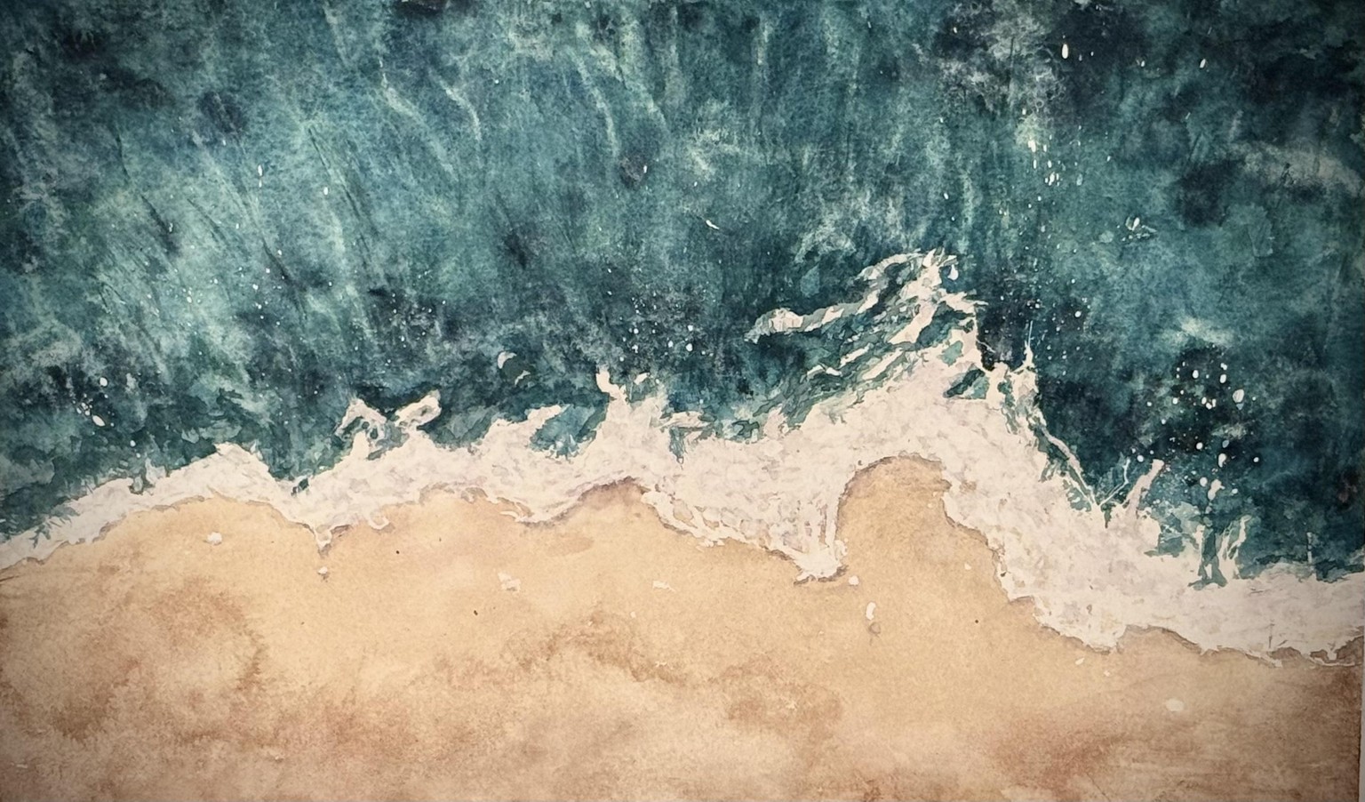 Meereswellen in Watercolor - image 1 - student project