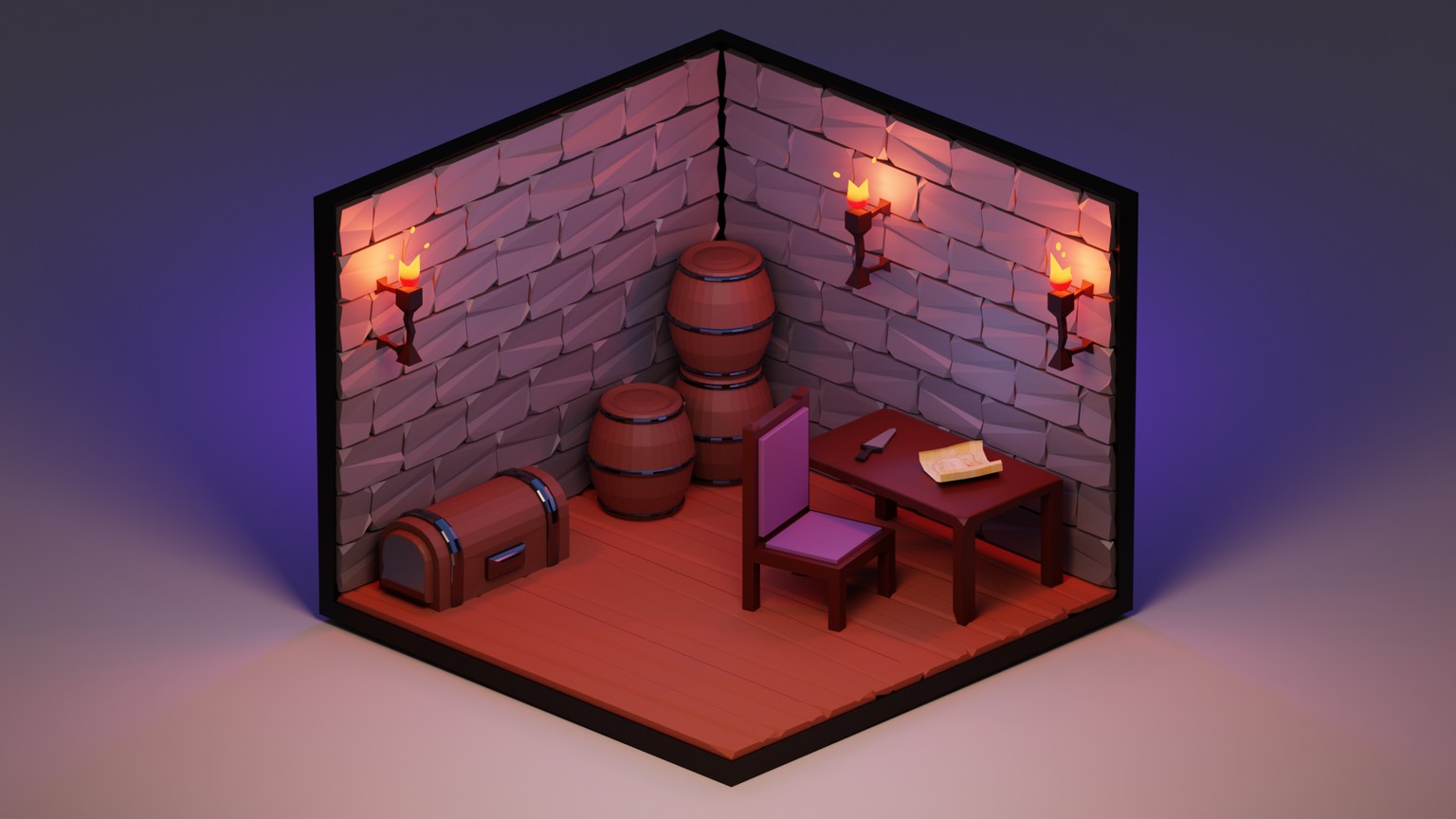 My first scene - image 1 - student project