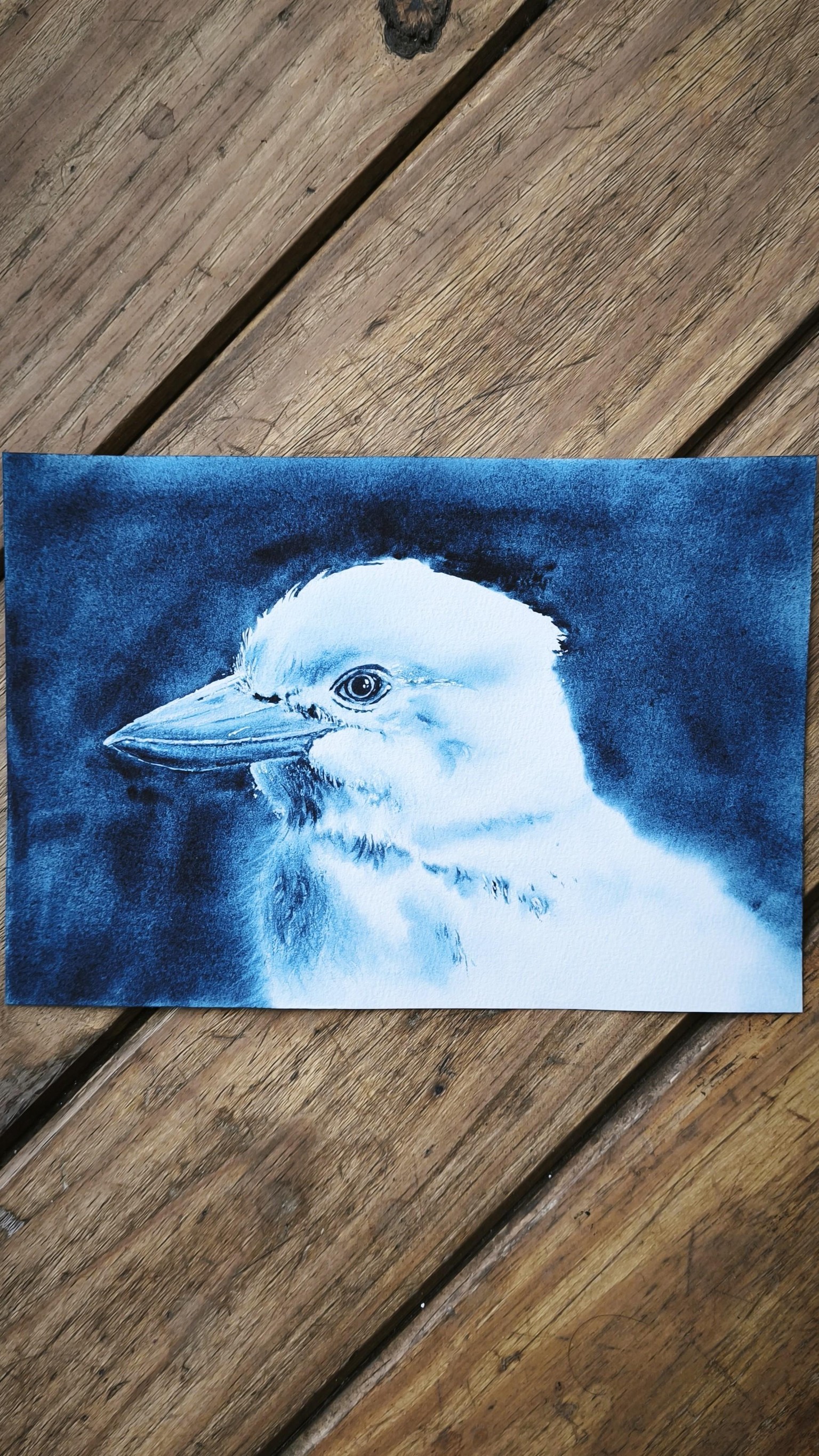Monochrome Watercolor Birds - image 4 - student project