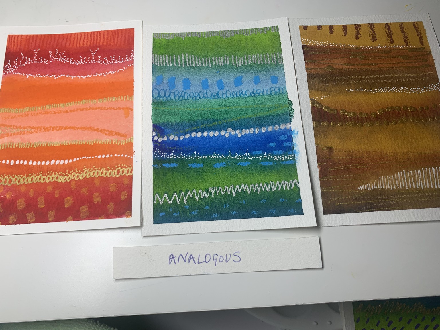 Mini Abstract Stripe Paintings - image 3 - student project