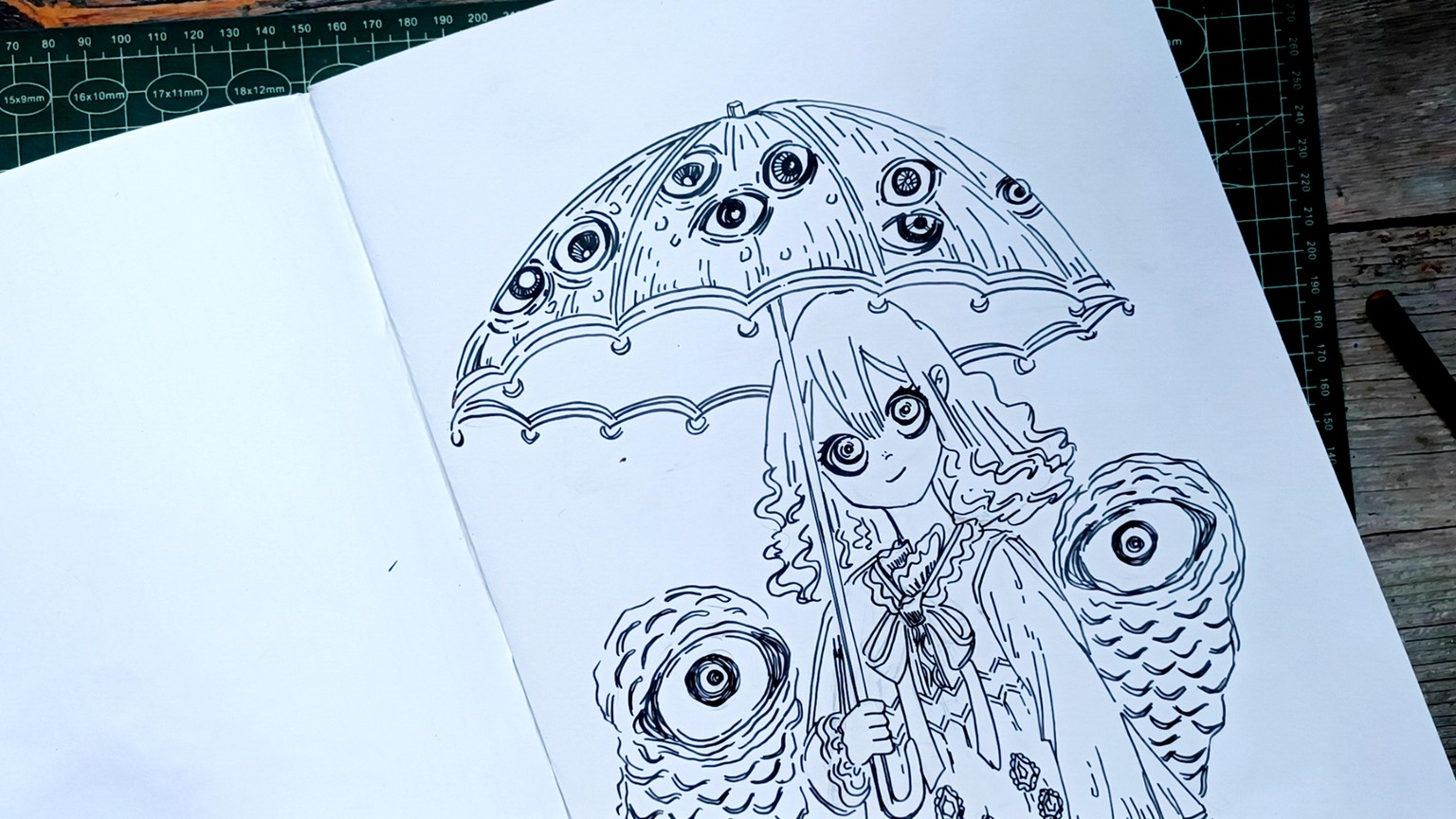 Umbrella girl and the ghosts - image 3 - student project