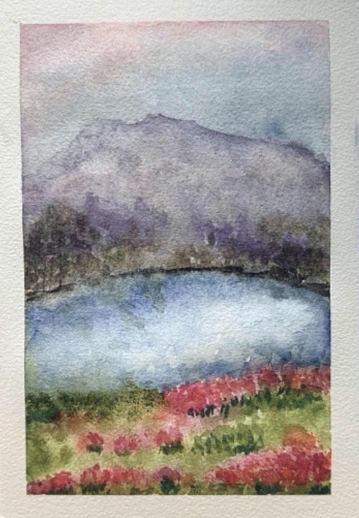 Loose Watercolor Landscape - image 1 - student project