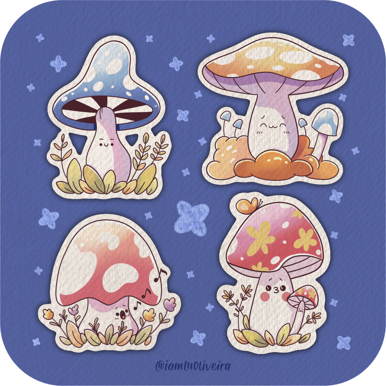 Cute Mushrooms - image 1 - student project