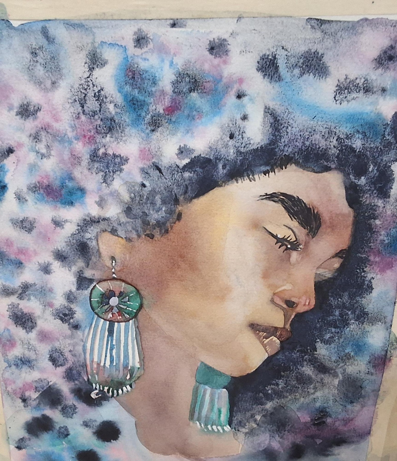 Watercolor portrait  challenge. . . wk 2. wk 3 - image 1 - student project