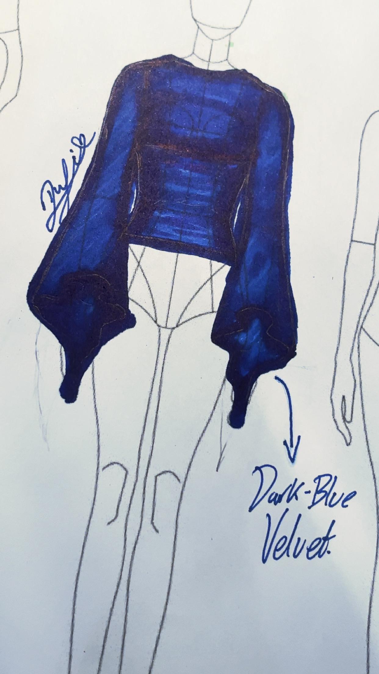 Making A Flared Velvet Top! - image 1 - student project