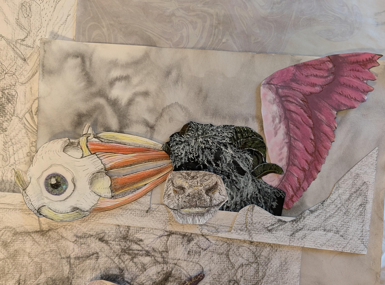 Creative Drawing: Creature Collage - image 7 - student project