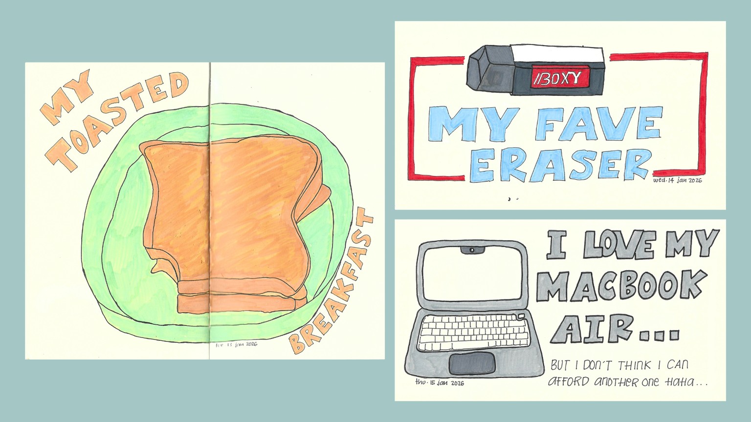 28 days of illustrated journaling - image 8 - student project