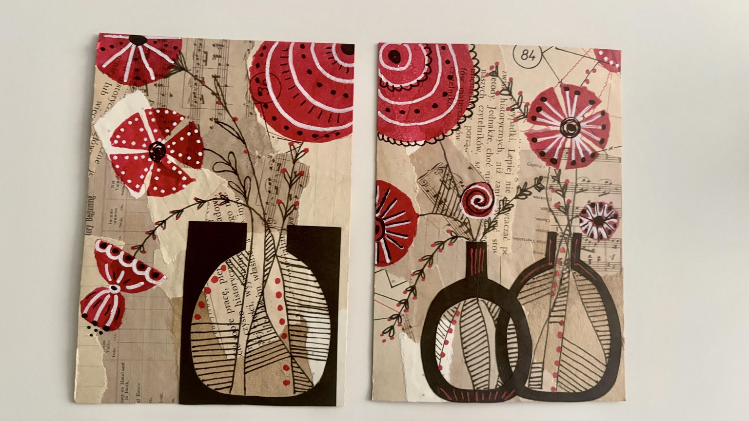 My collage and stencil project - image 2 - student project