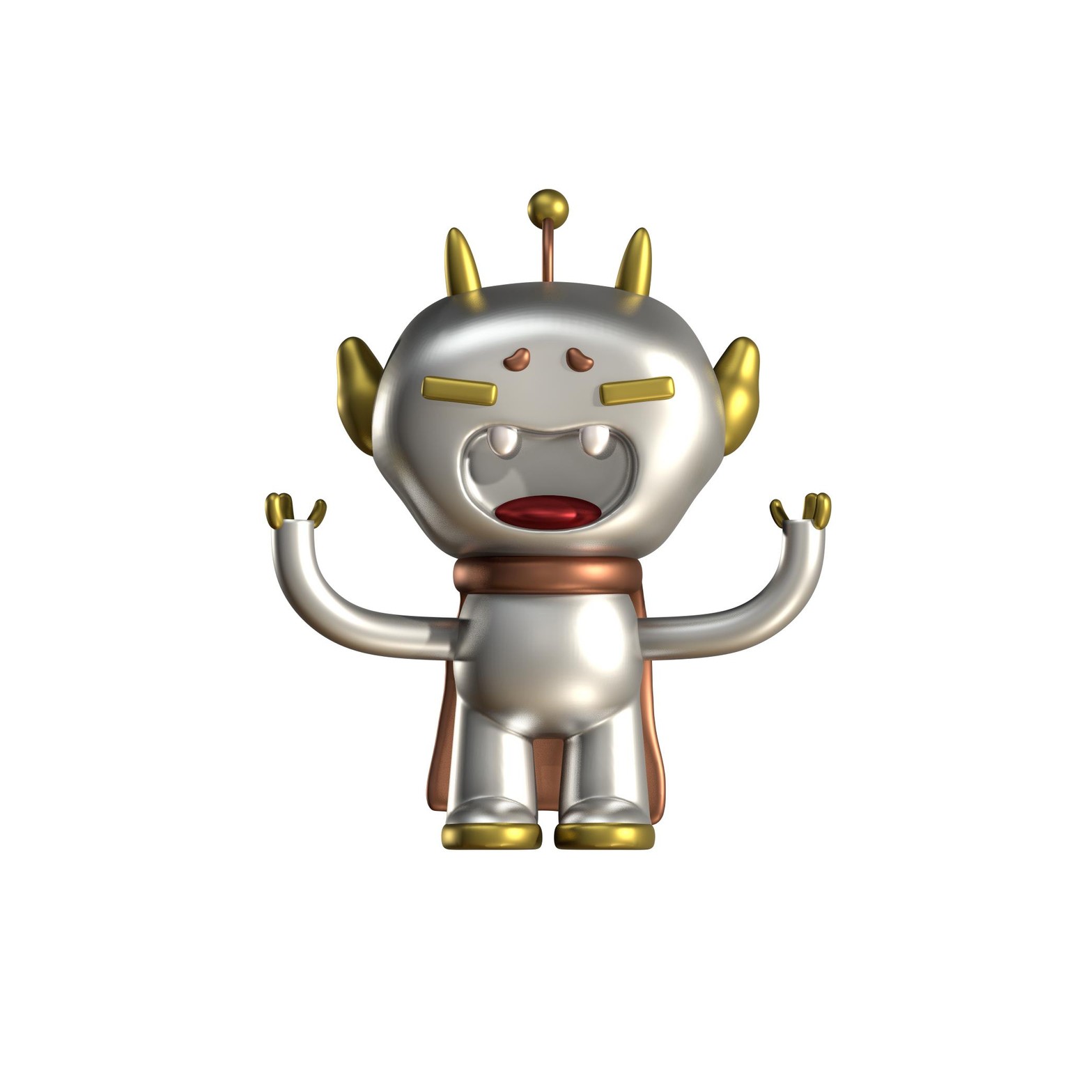 Metallic Robot Guy - image 1 - student project