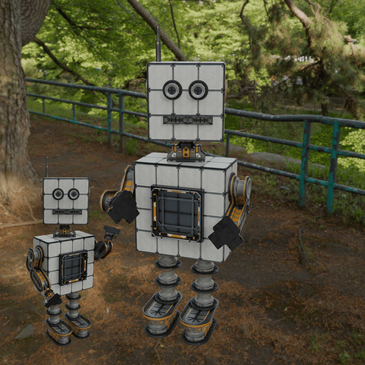 Visit the parkland 'Robots' - image 1 - student project