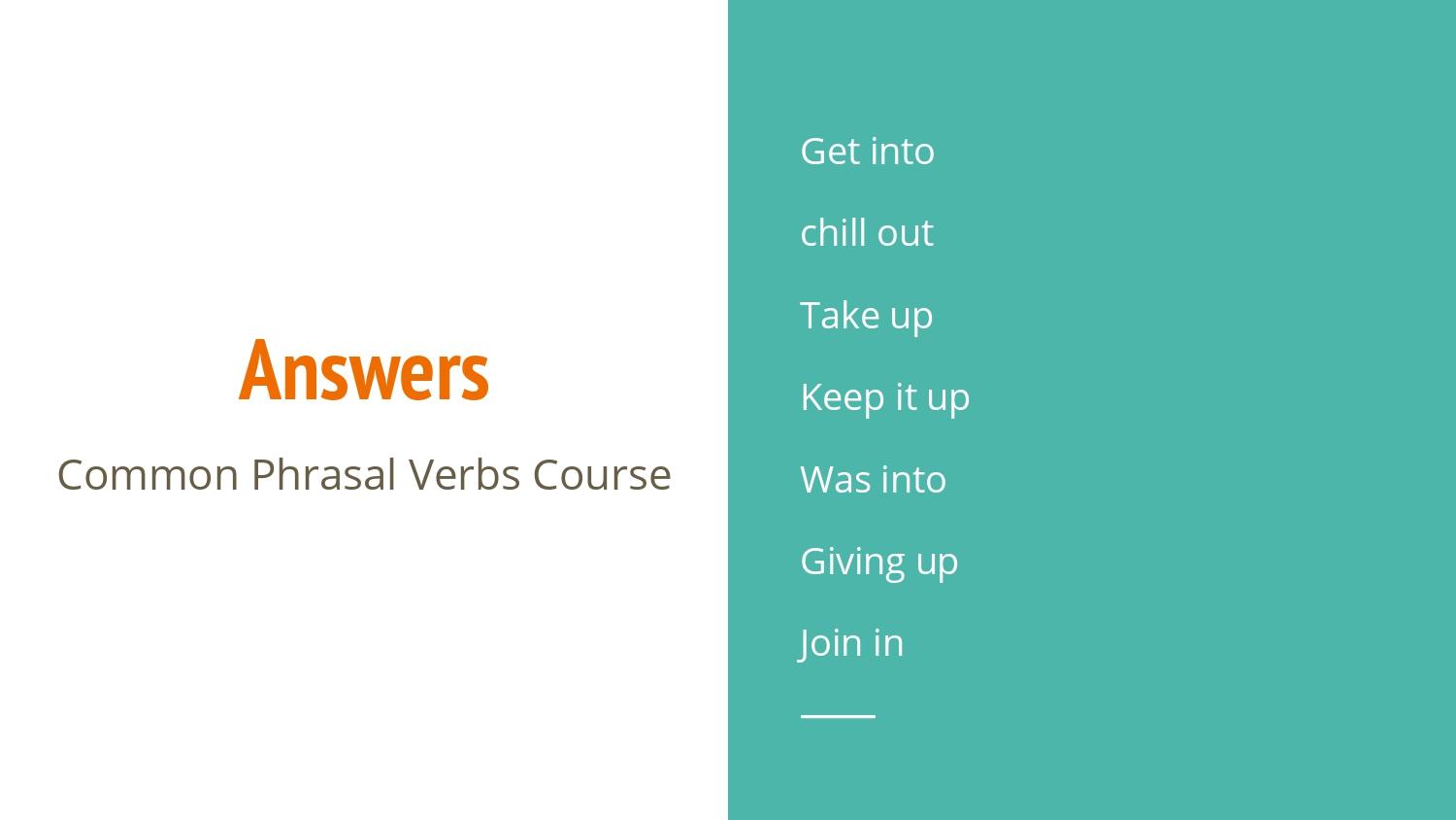 Common phrasal verbs - image 10 - student project