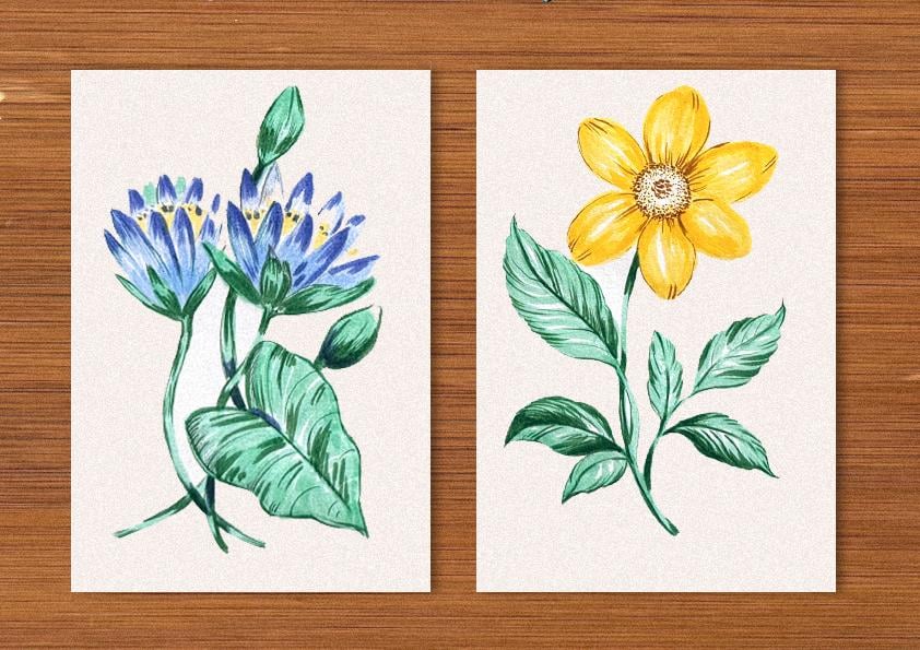 My Brush Pen Painted Flowers! - image 4 - student project