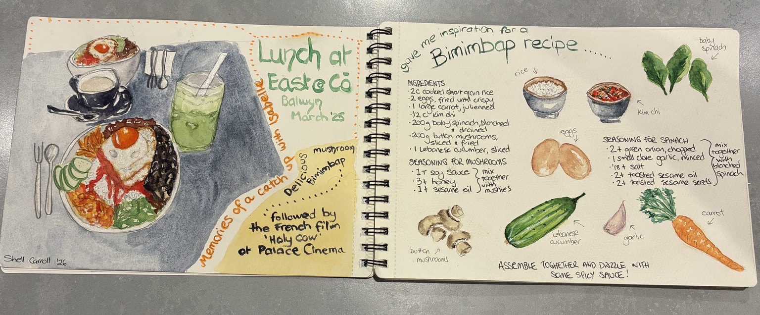 My first art journal - memory and recipe! - image 1 - student project