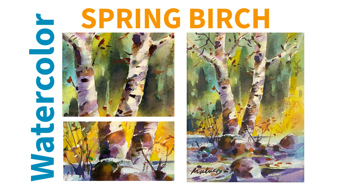 Paint A Spring Birch:Make It Glow! - image 1 - student project