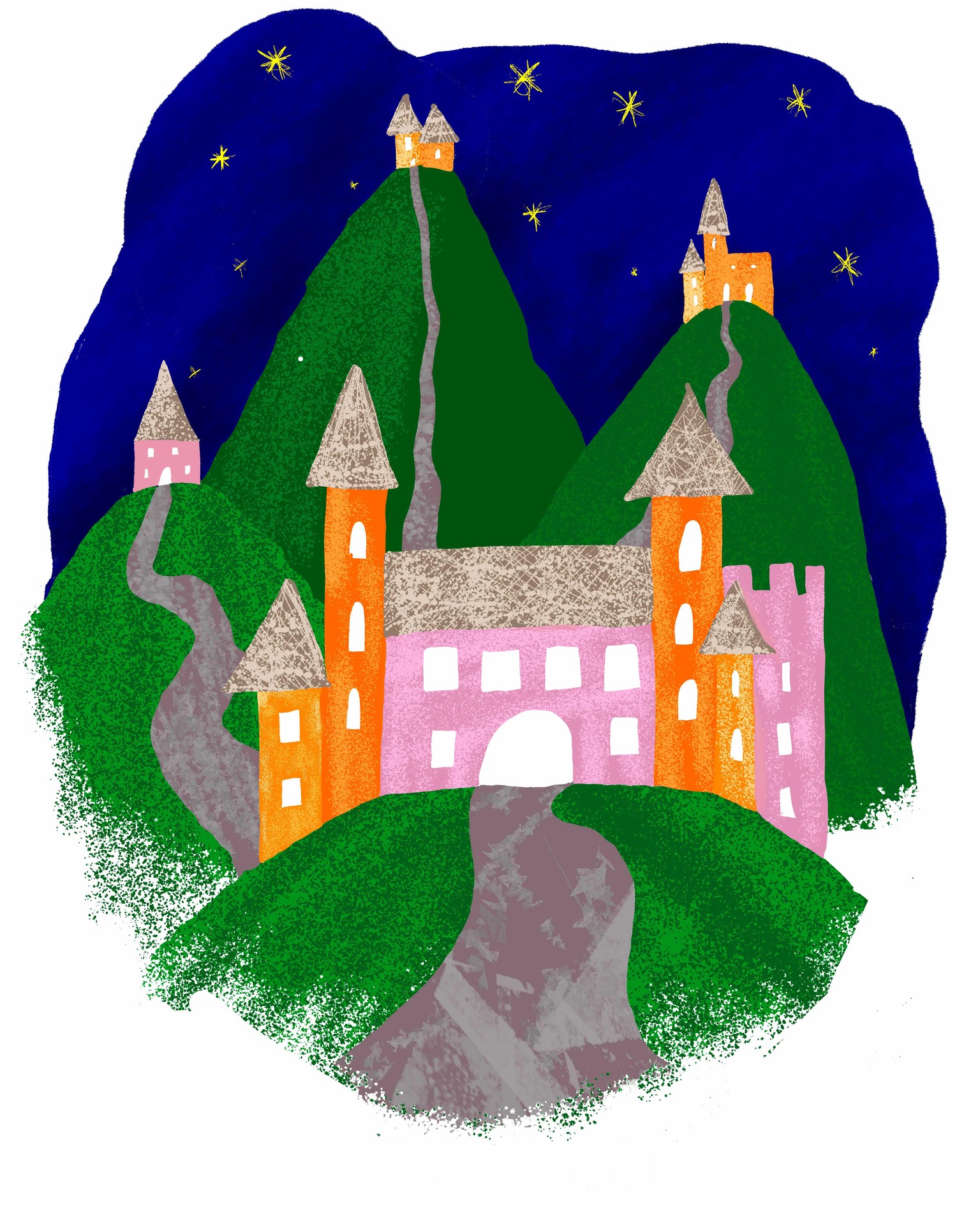 Houses at night - image 1 - student project