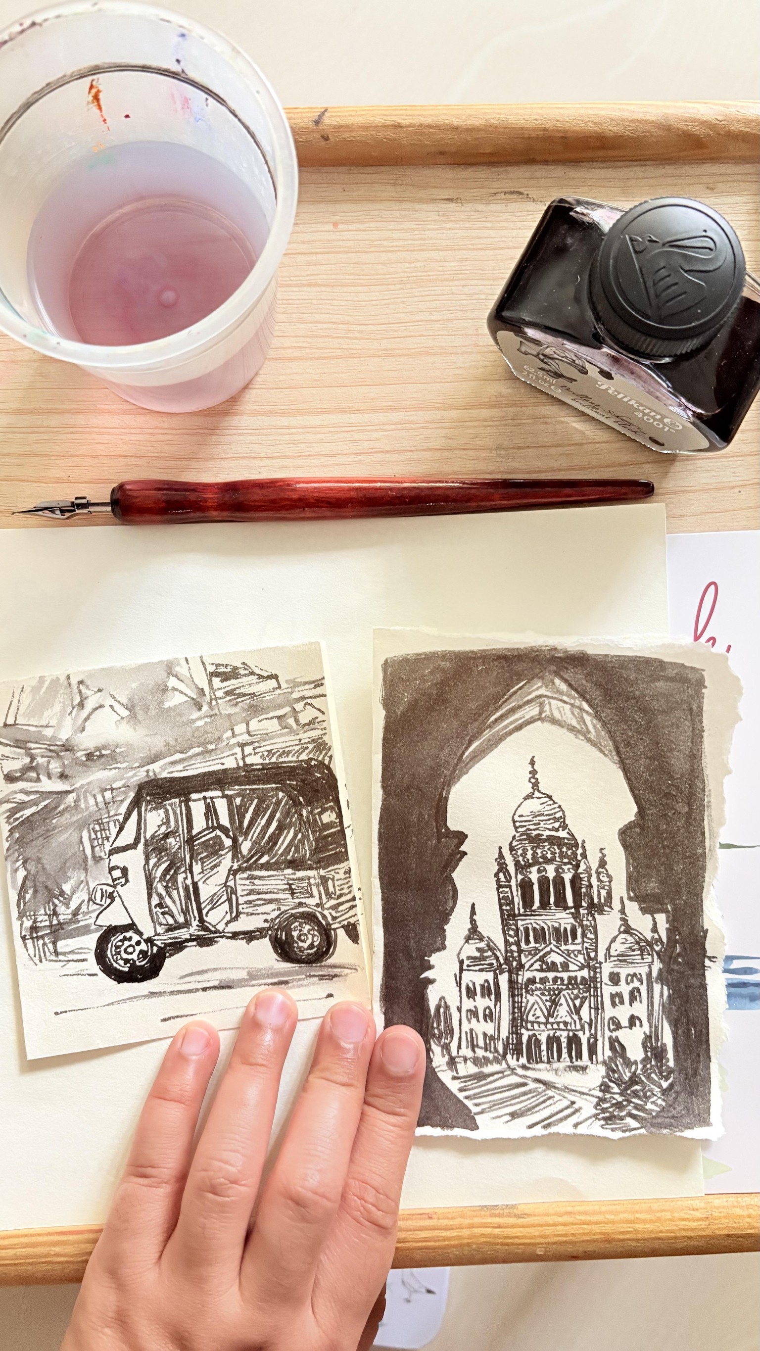 Ink sketches - image 2 - student project