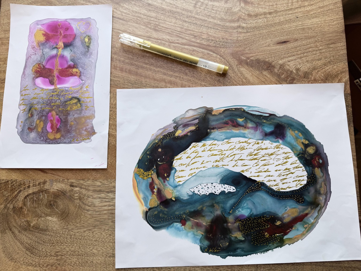 Acrylic Inks and Mineral Paper! - image 2 - student project