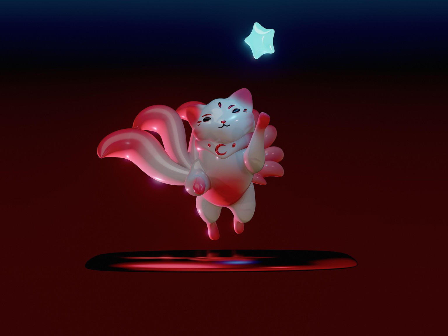 Fox with a Glowy Star - image 3 - student project