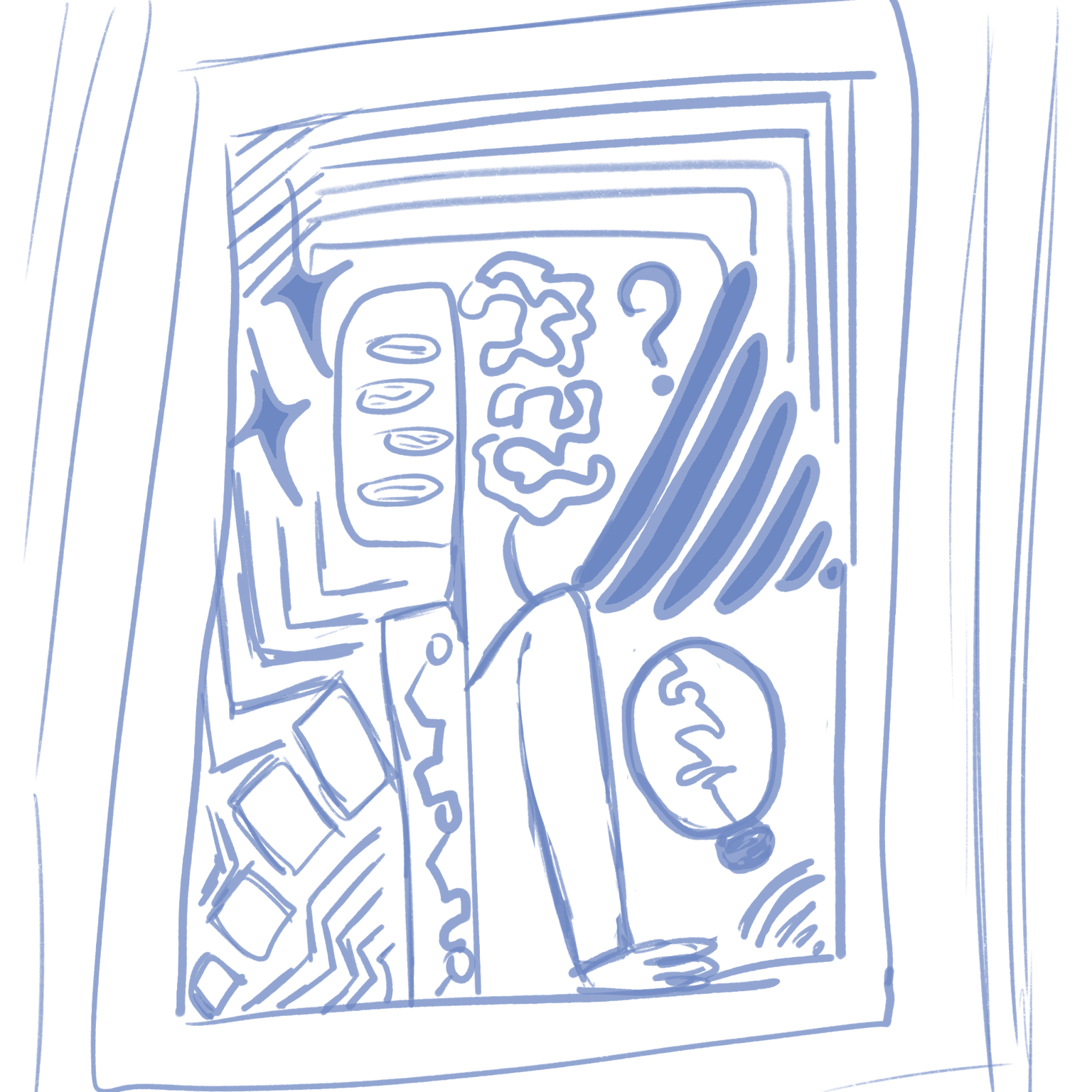 Conceptual illustration : is Ai ever truly understand human creativity - image 2 - student project