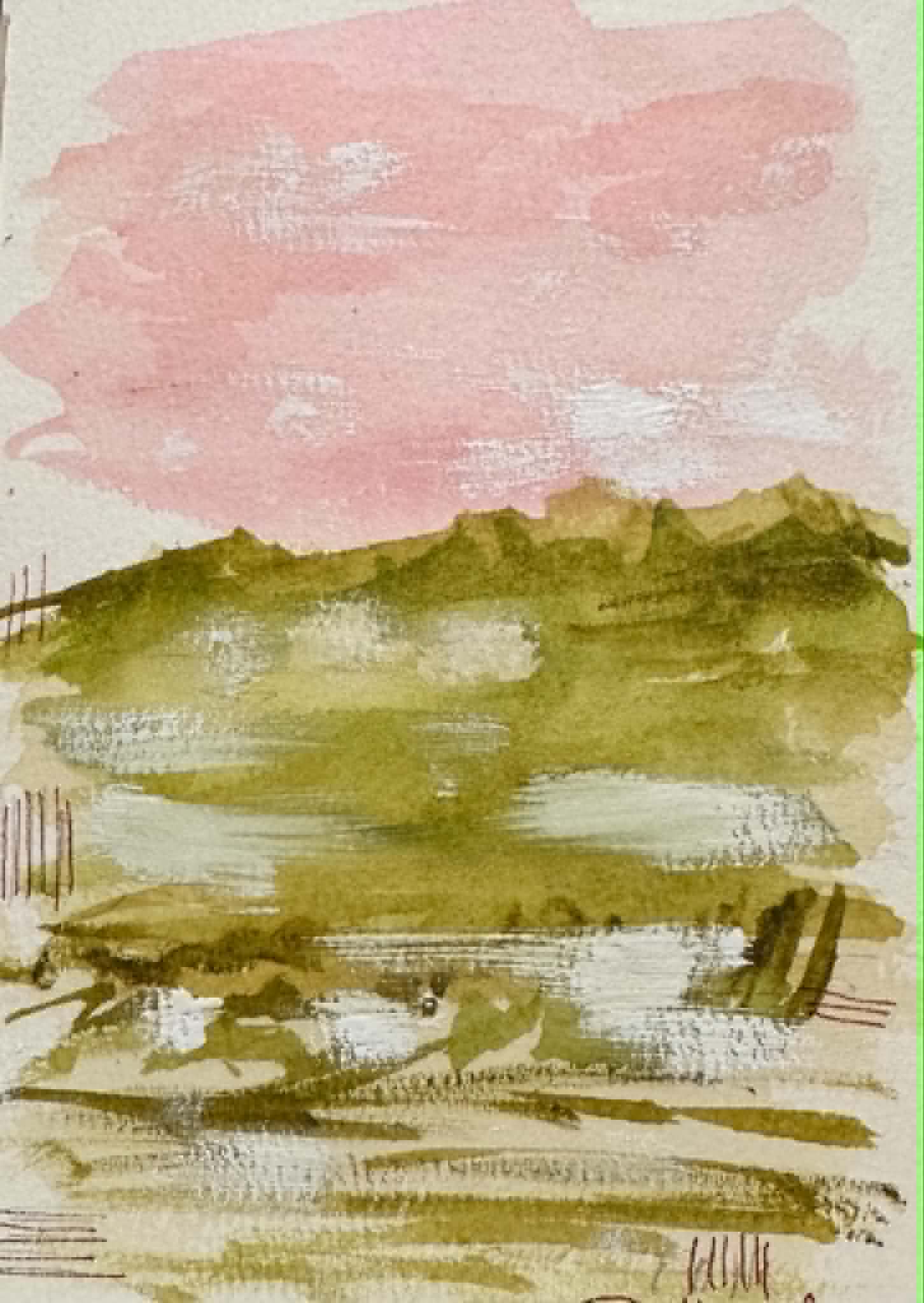 Watercolor Abstract Landscapes - image 1 - student project