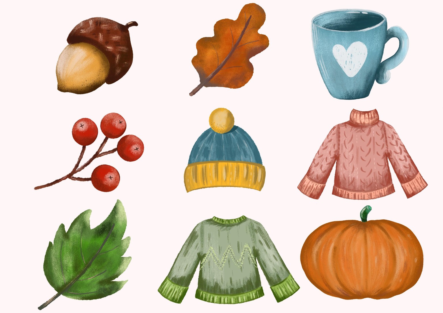 Autumn illustrations - image 1 - student project