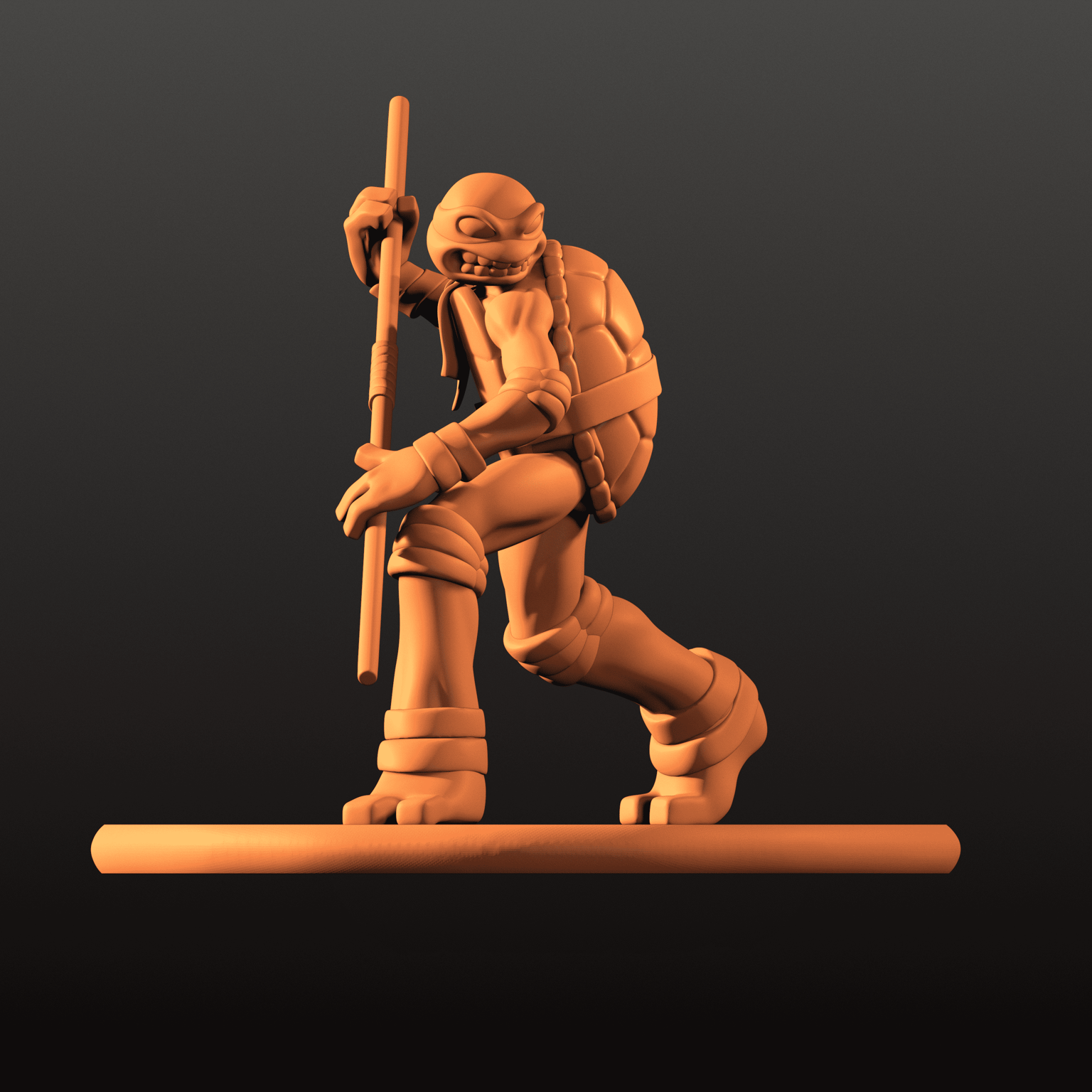#1 Donatello! (The neck is merged with the head, but anyway, ill make it again someday) - image 2 - student project