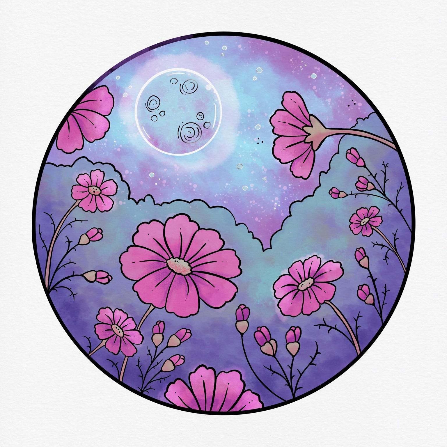 Coloring Cosmic Flowers - image 1 - student project