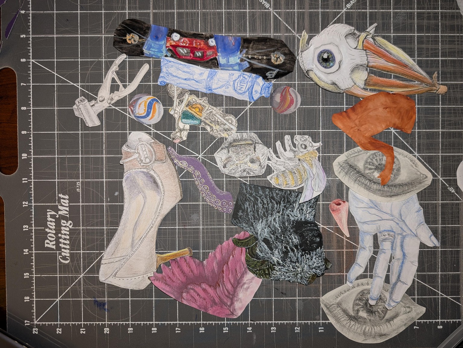 Creative Drawing: Creature Collage - image 2 - student project