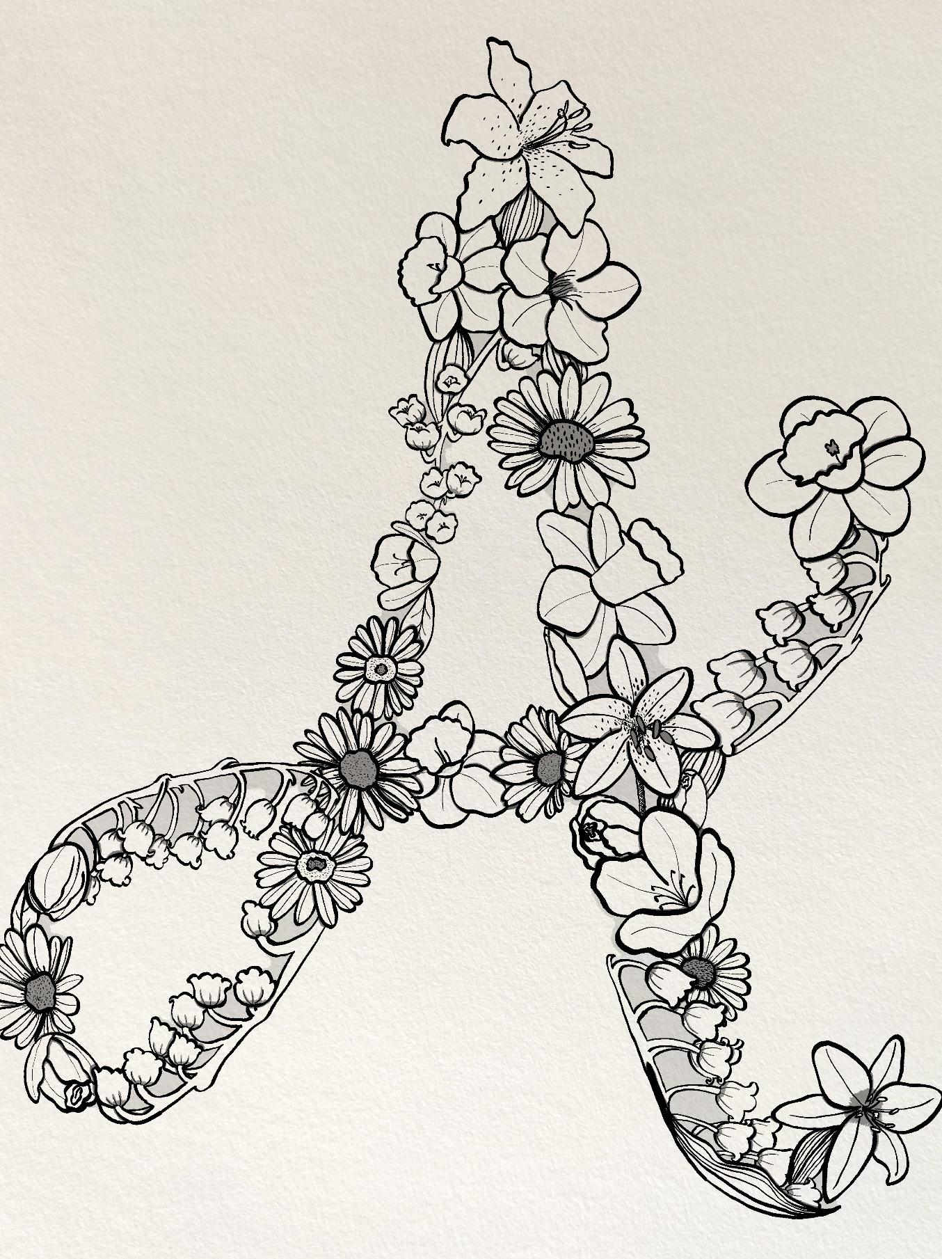 A floral A - image 1 - student project