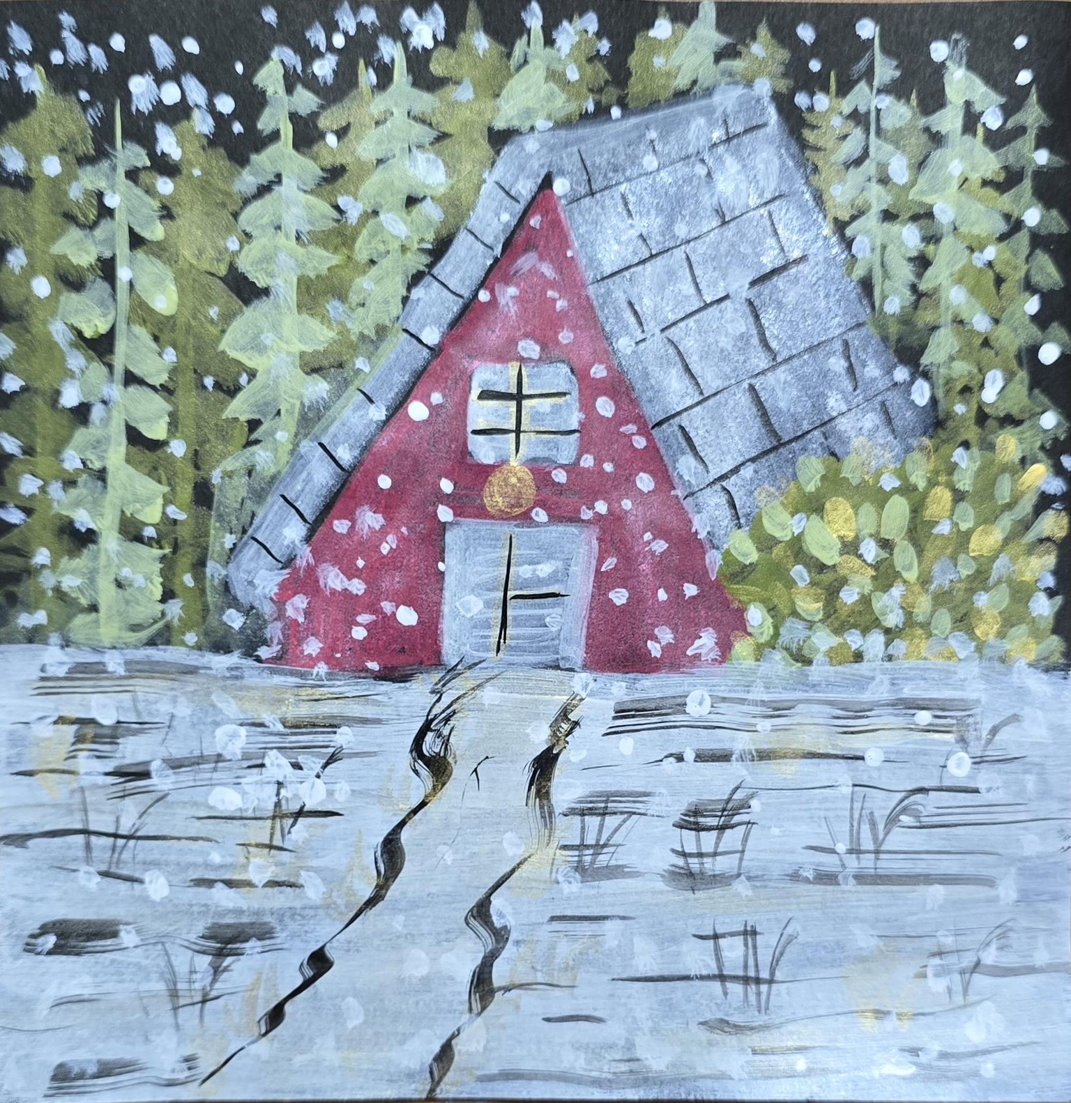 Shimmery holiday cards✨ - image 3 - student project
