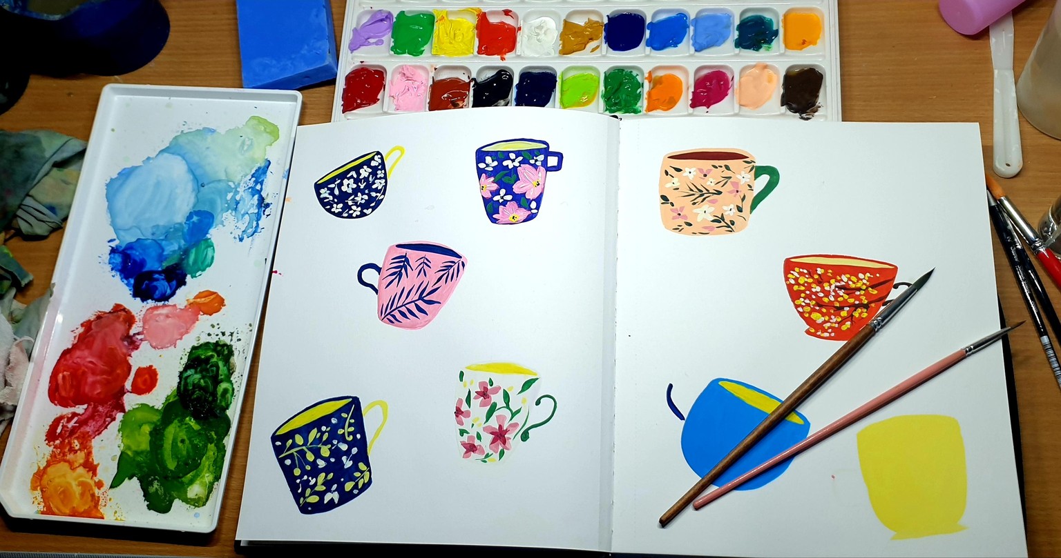 An exercise in layering gouache - image 1 - student project