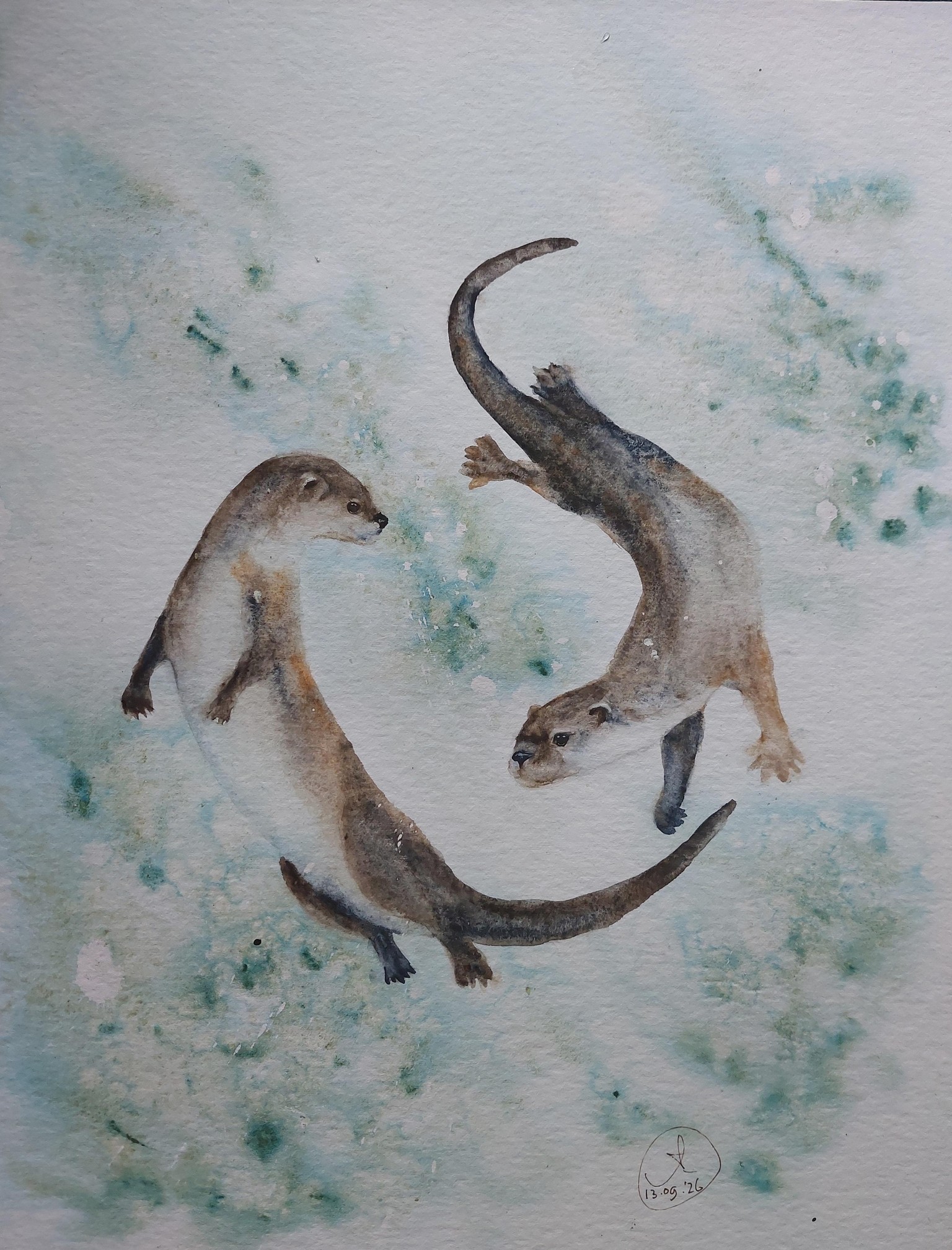 Otters-Jane Davies tutorial - image 2 - student project