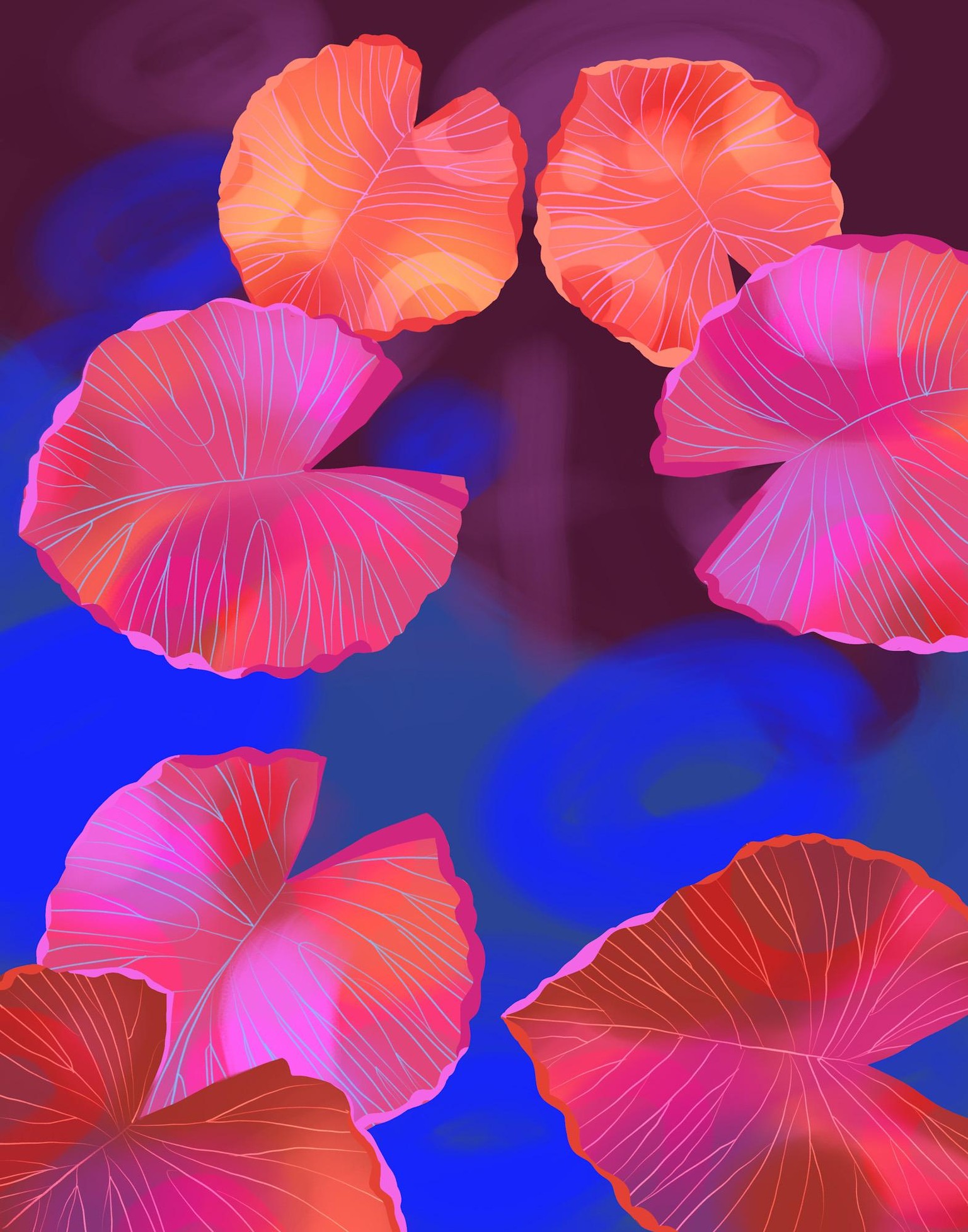 Pond with Waterlily Flowers - image 4 - student project