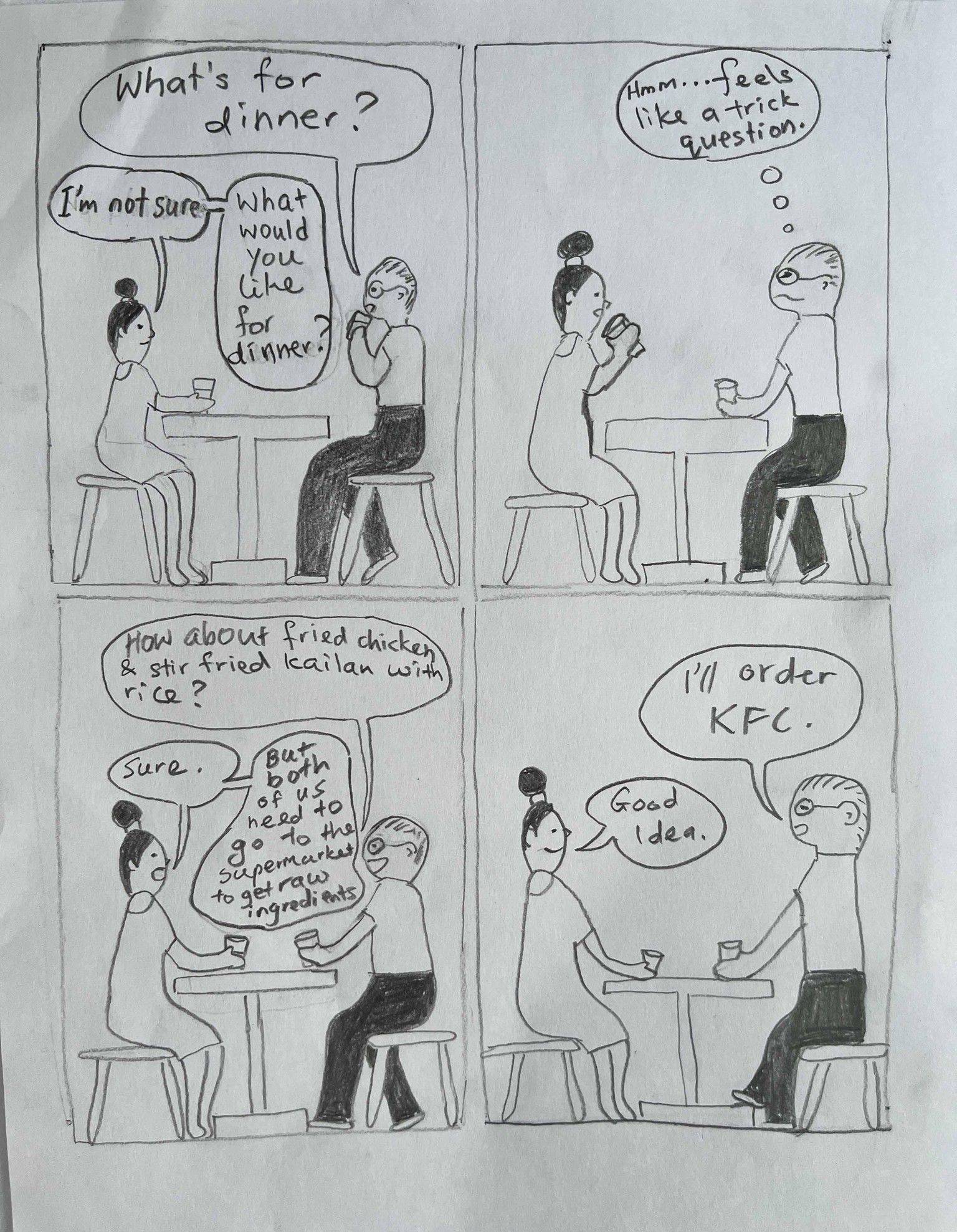 What's for dinner conversation - image 1 - student project