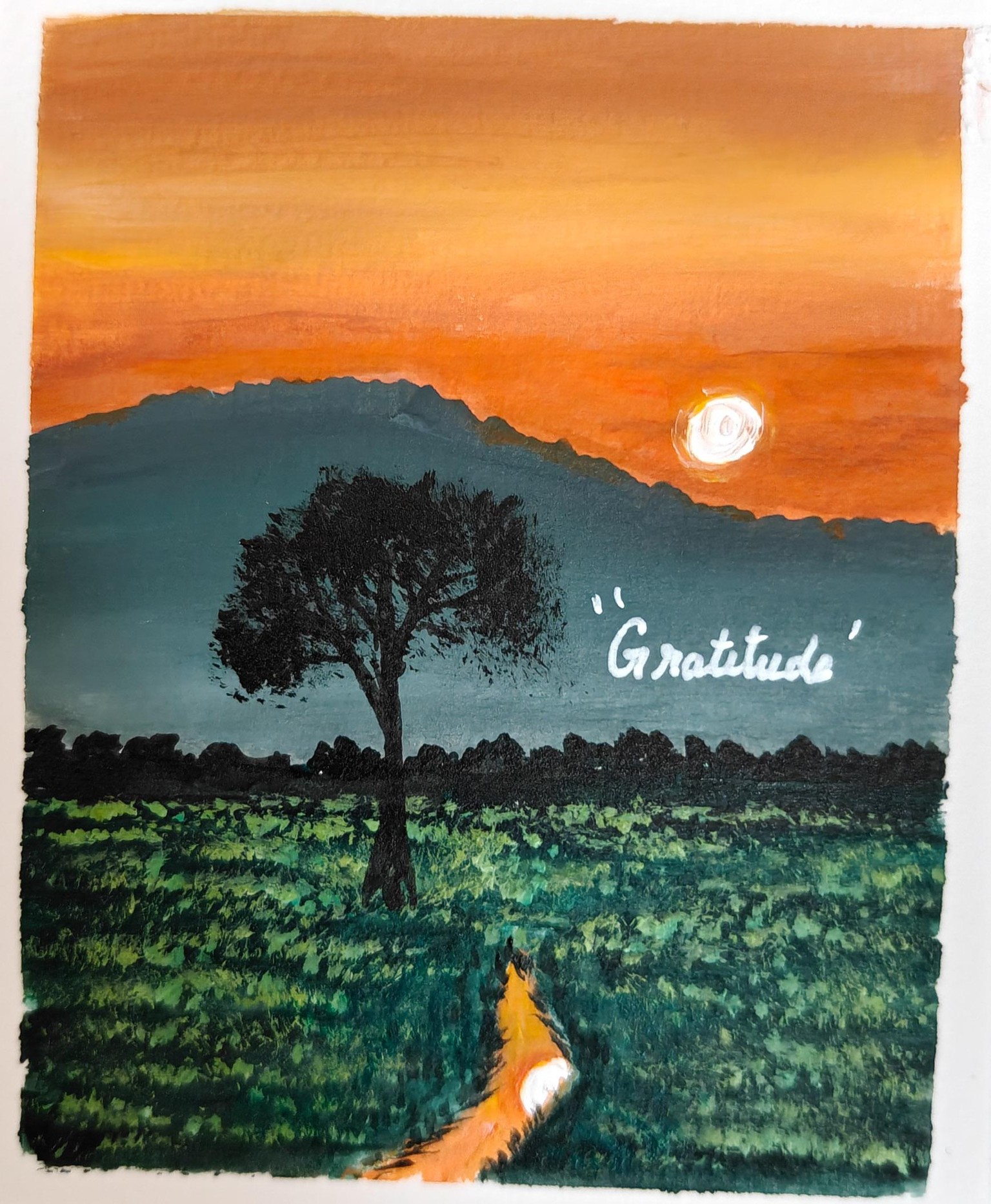 30 Days Acrylic Landscape Challenge :  Day 1 - image 14 - student project