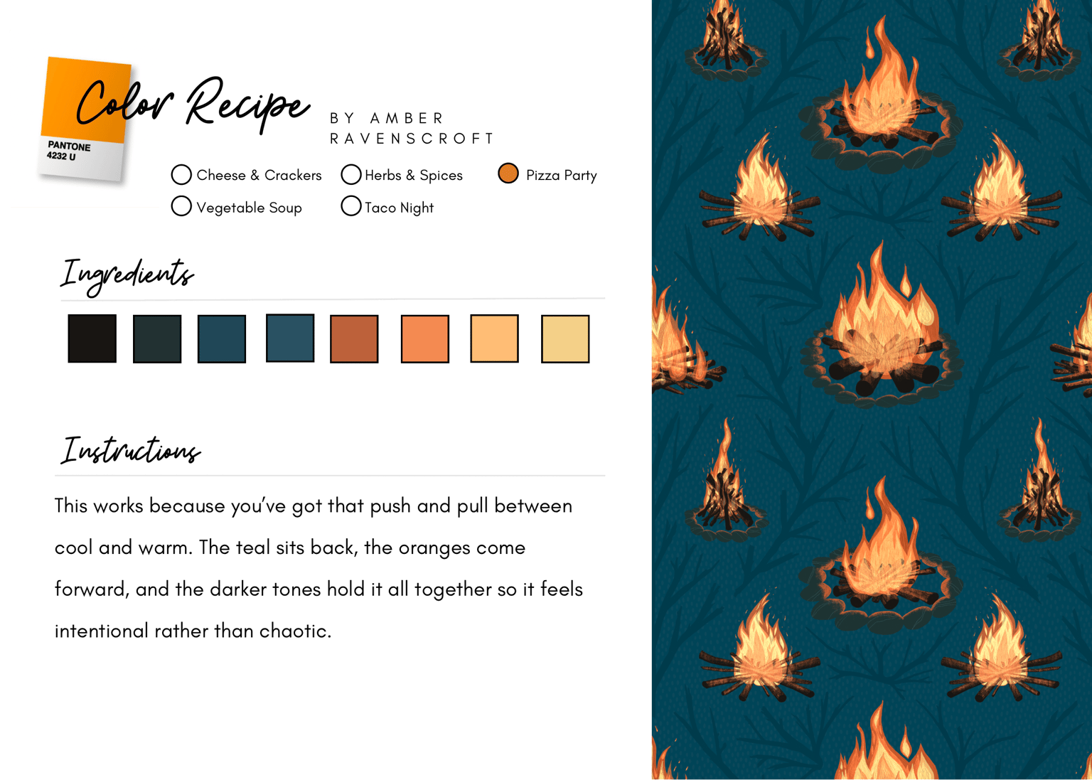 Campfire pattern - image 1 - student project