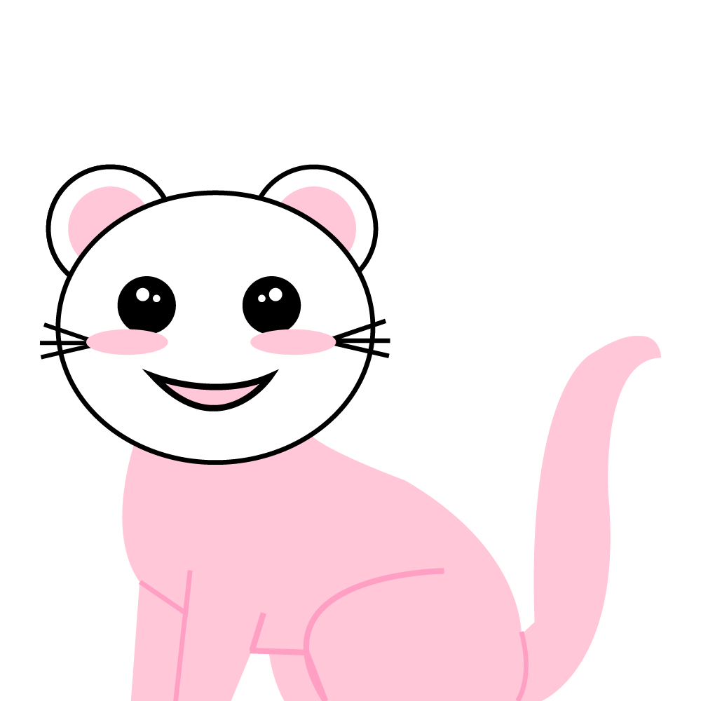 My first creature illustration created in Adobe Illustrator using basic shapes, colors, and drawing - image 1 - student project