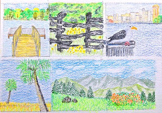 Sketches on watercolor paper - image 1 - student project