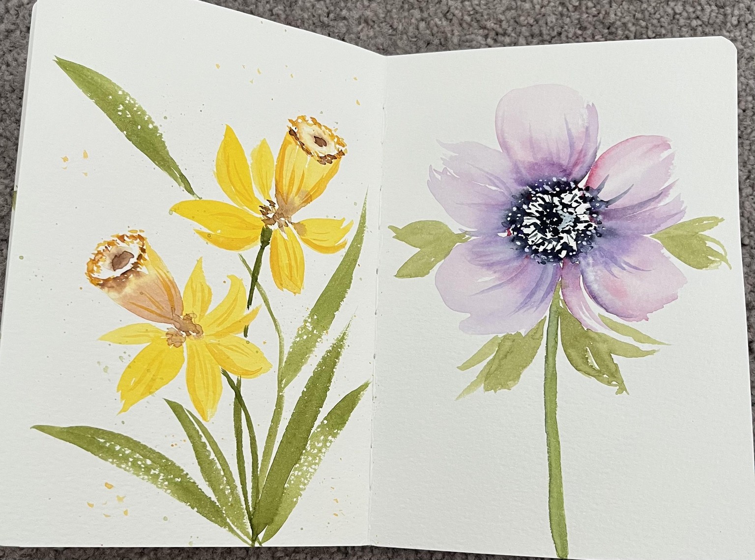 Watercolour Florals - image 2 - student project