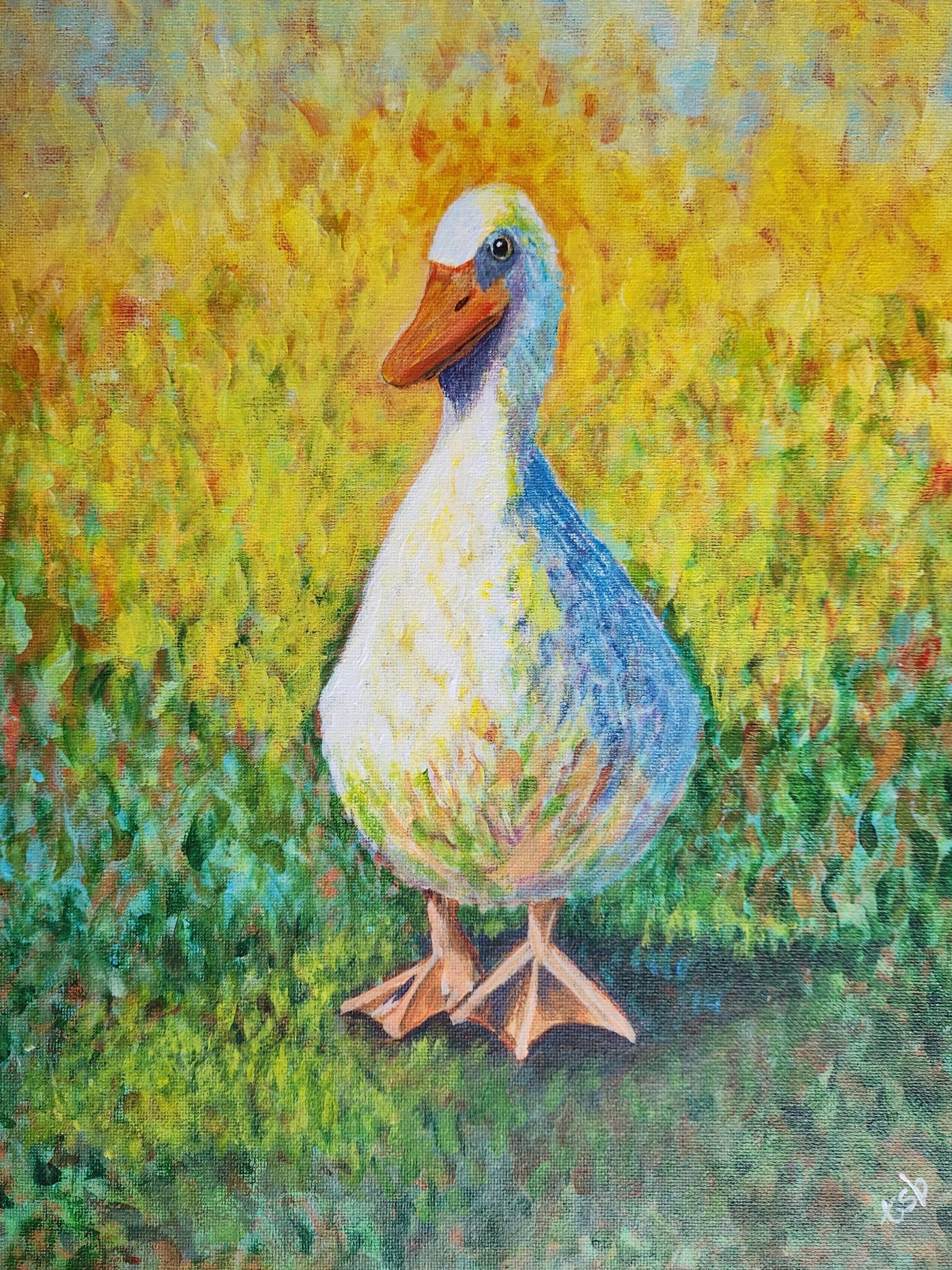 Donald, my 2nd acrylic - image 2 - student project