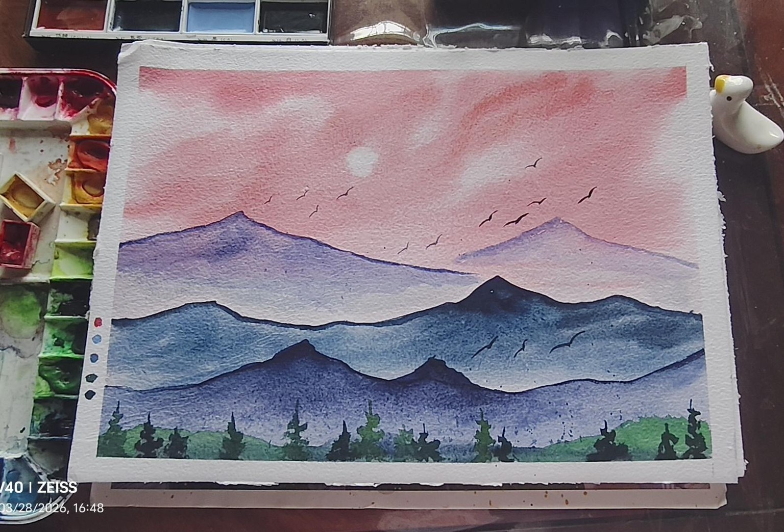 Mist peachy landscape - image 1 - student project