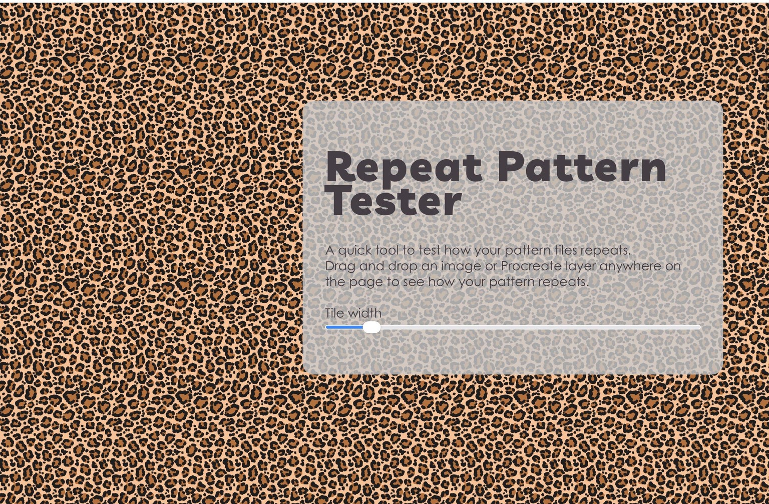 Leopard pattern with Maja - image 2 - student project